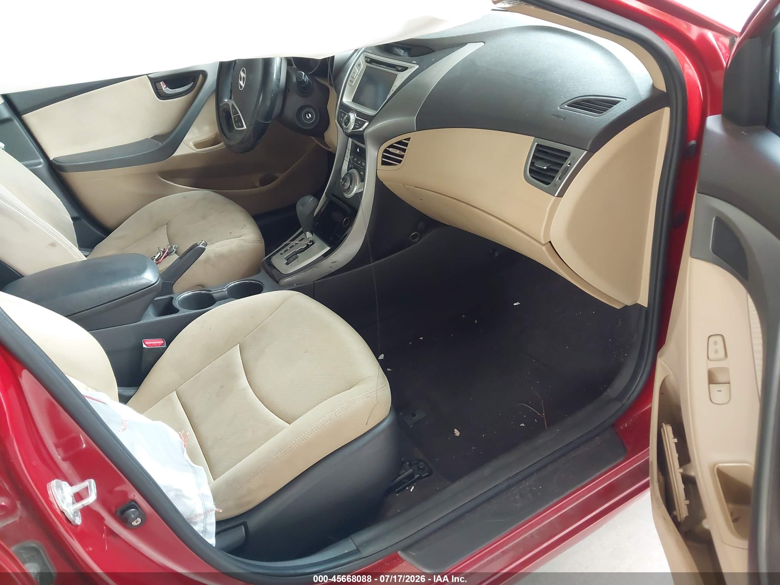 2011 Hyundai Elantra Gls (ulsan Plant) Красный vin: KMHDH4AE0BU117077