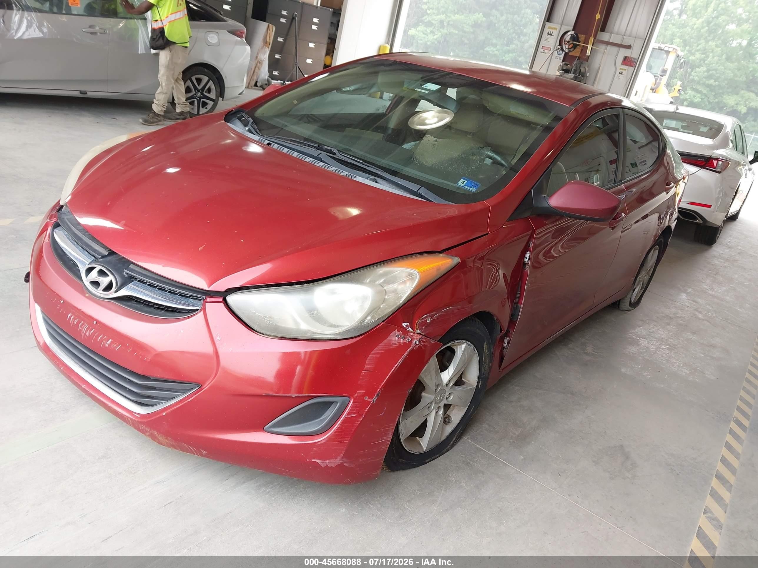 2011 Hyundai Elantra Gls (ulsan Plant) Красный vin: KMHDH4AE0BU117077