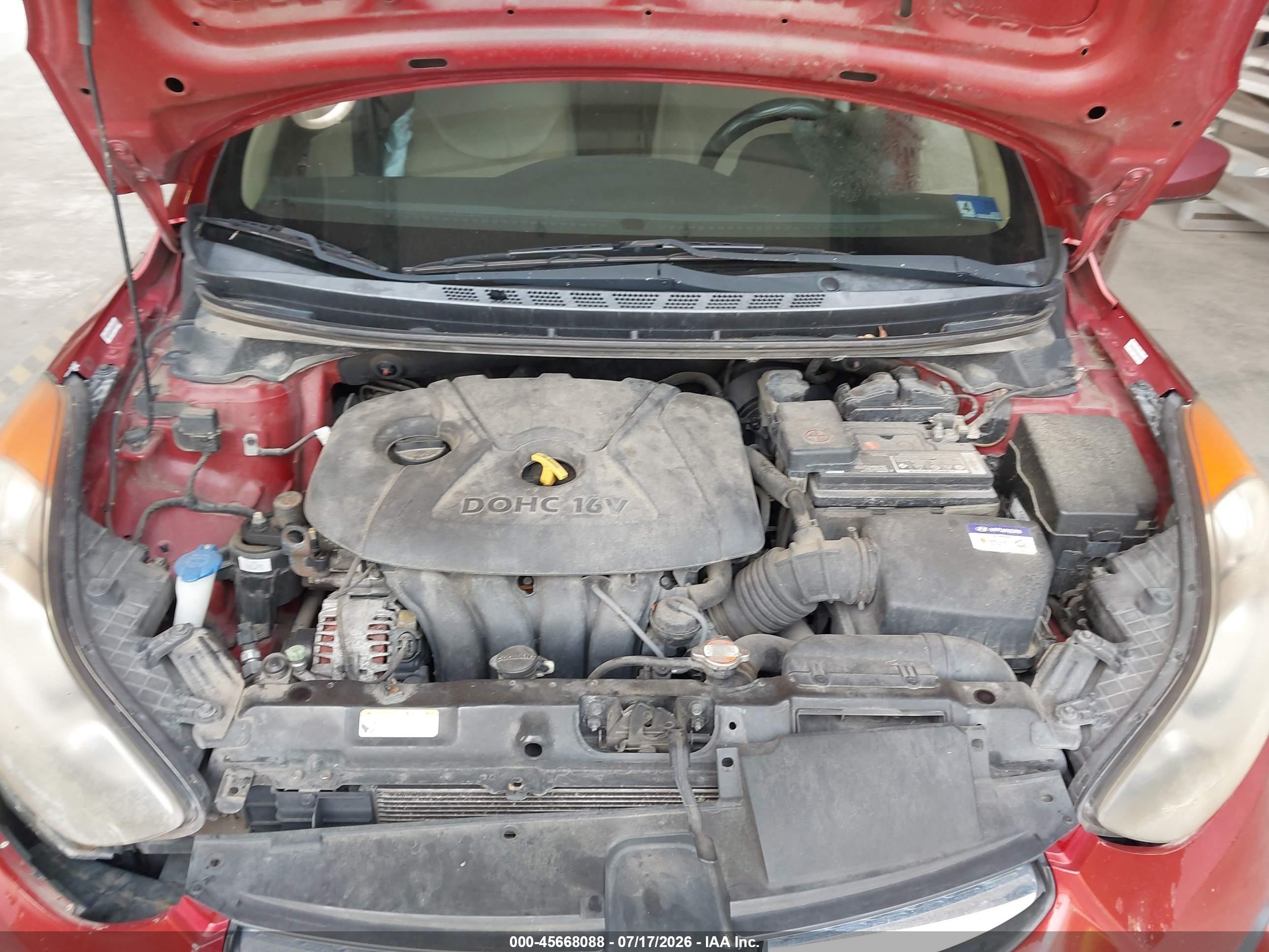 2011 Hyundai Elantra Gls (ulsan Plant) Красный vin: KMHDH4AE0BU117077