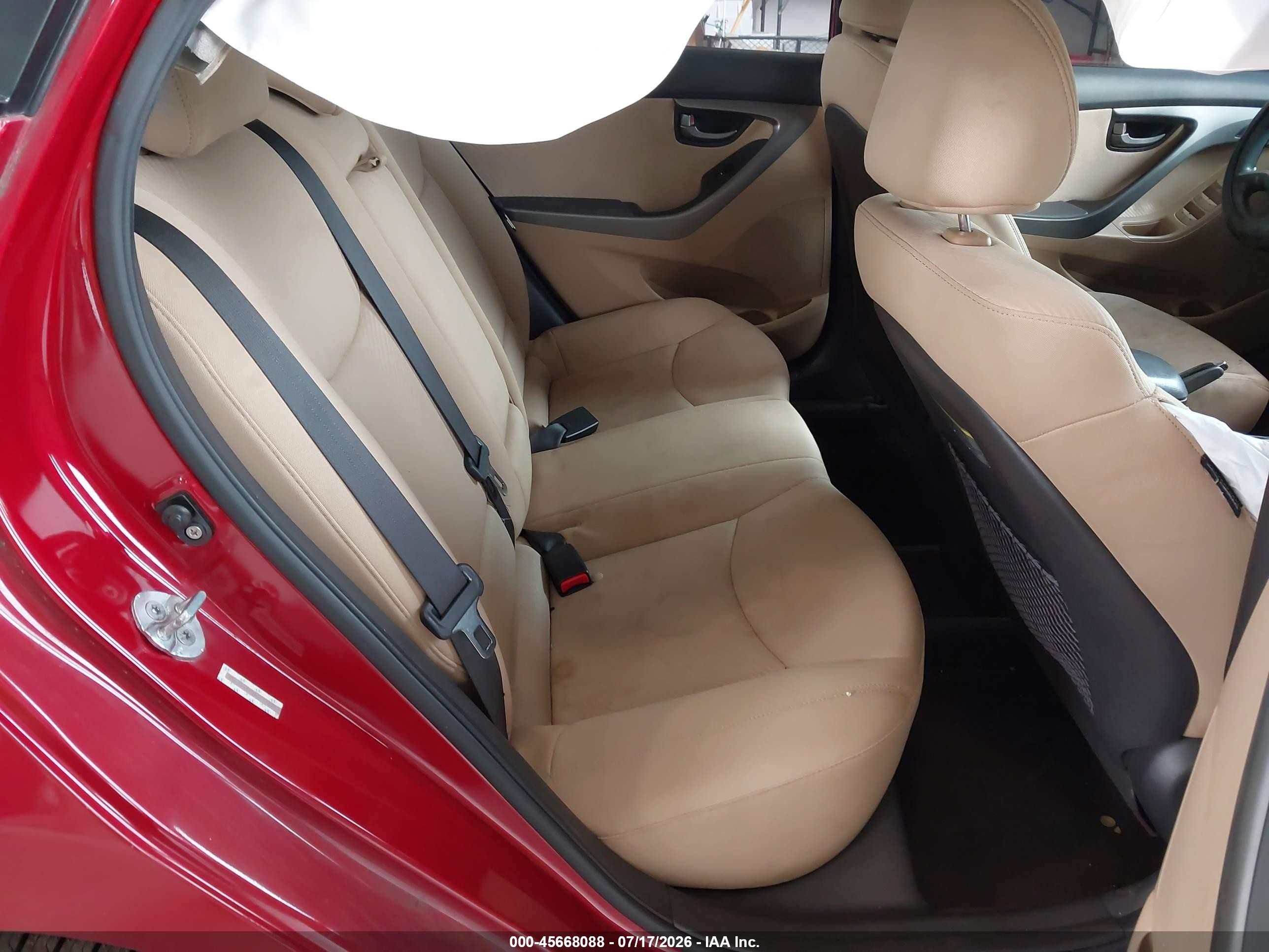2011 Hyundai Elantra Gls (ulsan Plant) Красный vin: KMHDH4AE0BU117077