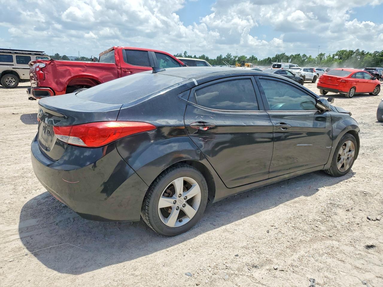 2011 Hyundai Elantra Gls Black vin: KMHDH4AE0BU124031