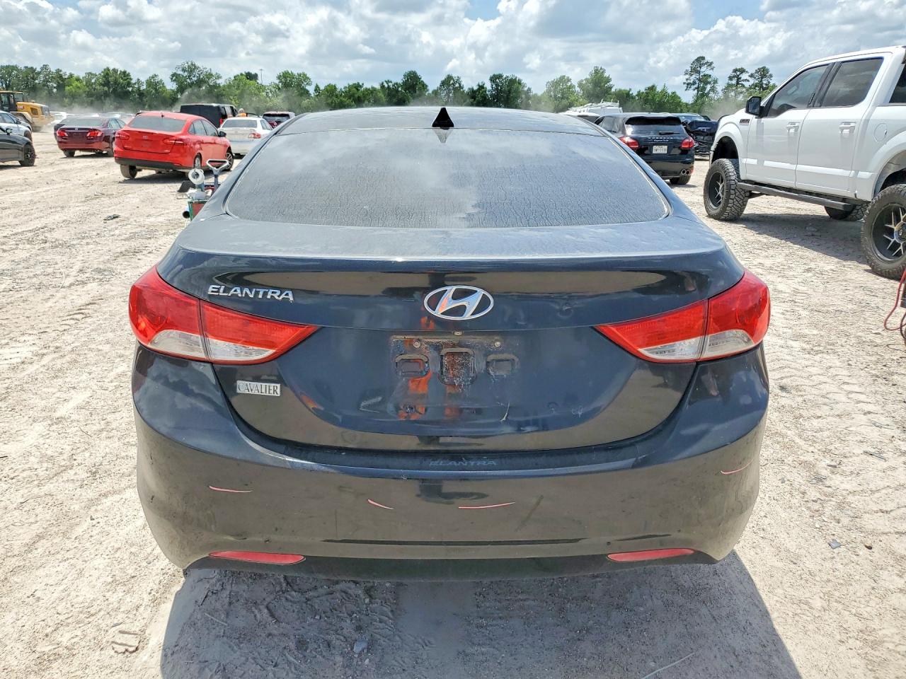 2011 Hyundai Elantra Gls Black vin: KMHDH4AE0BU124031