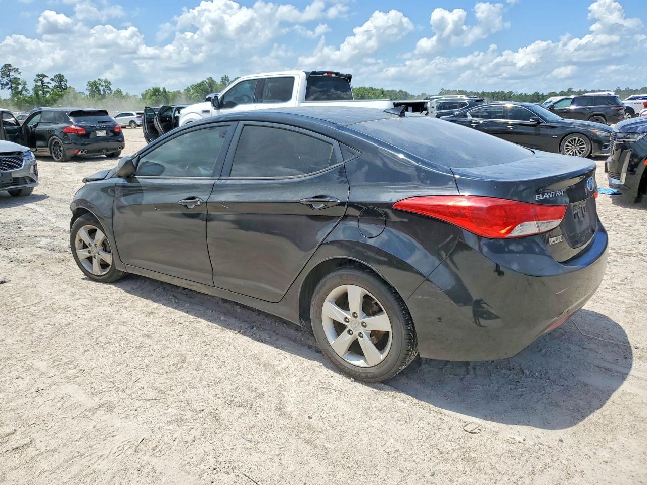 2011 Hyundai Elantra Gls Black vin: KMHDH4AE0BU124031