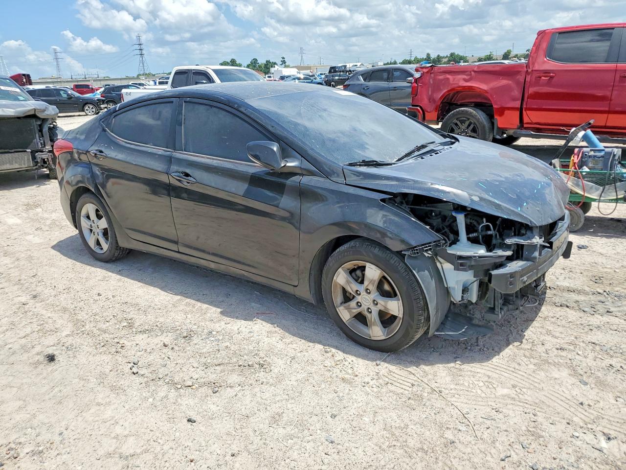 2011 Hyundai Elantra Gls Black vin: KMHDH4AE0BU124031