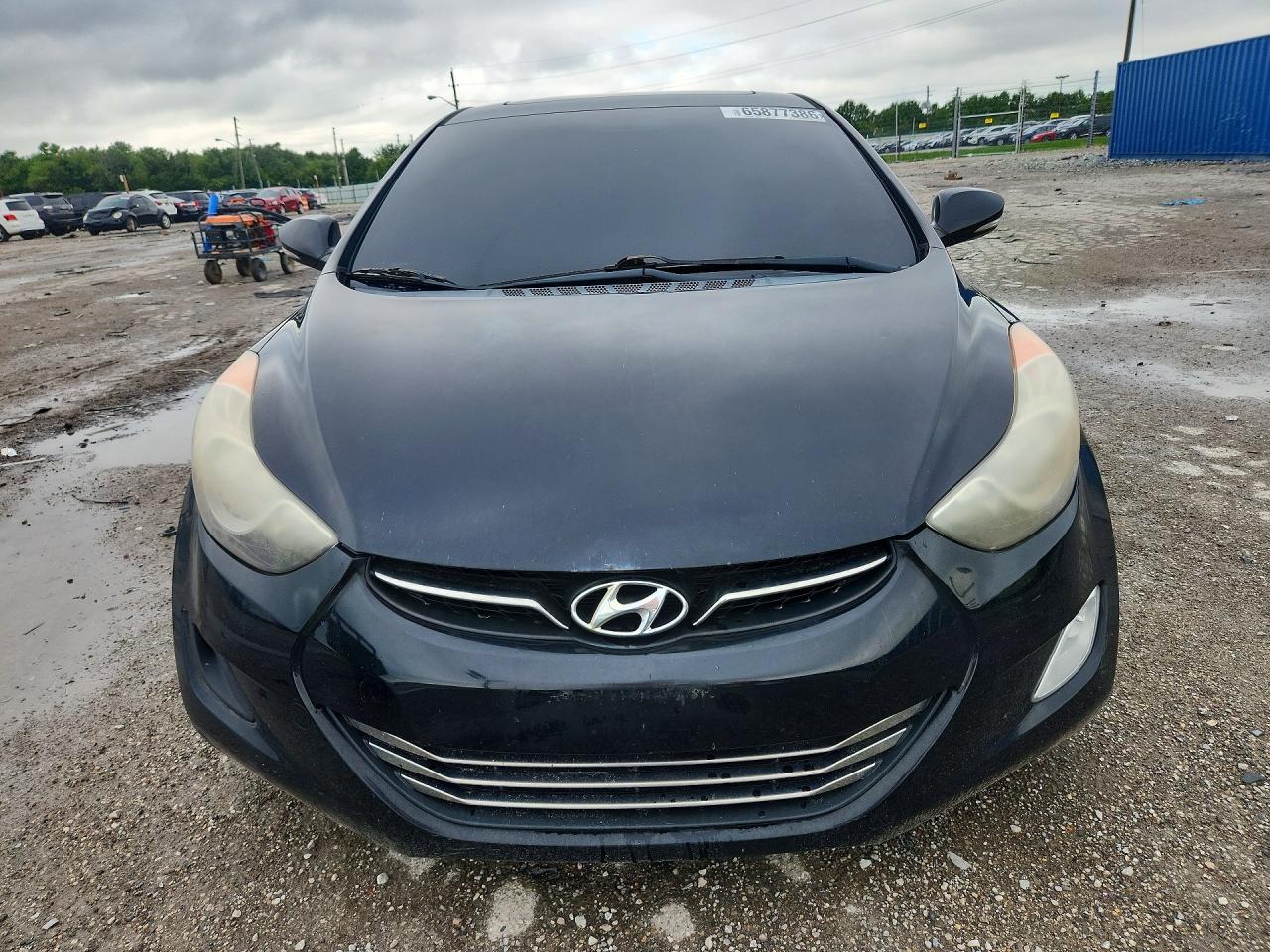 2011 Hyundai Elantra Limited Black vin: KMHDH4AE0BU128791