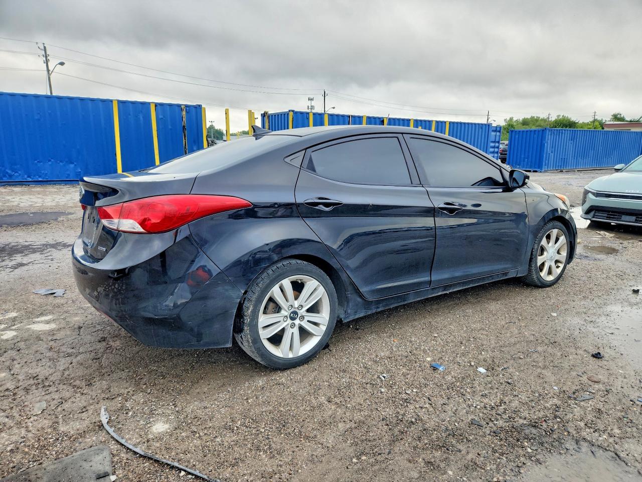 2011 Hyundai Elantra Limited Black vin: KMHDH4AE0BU128791
