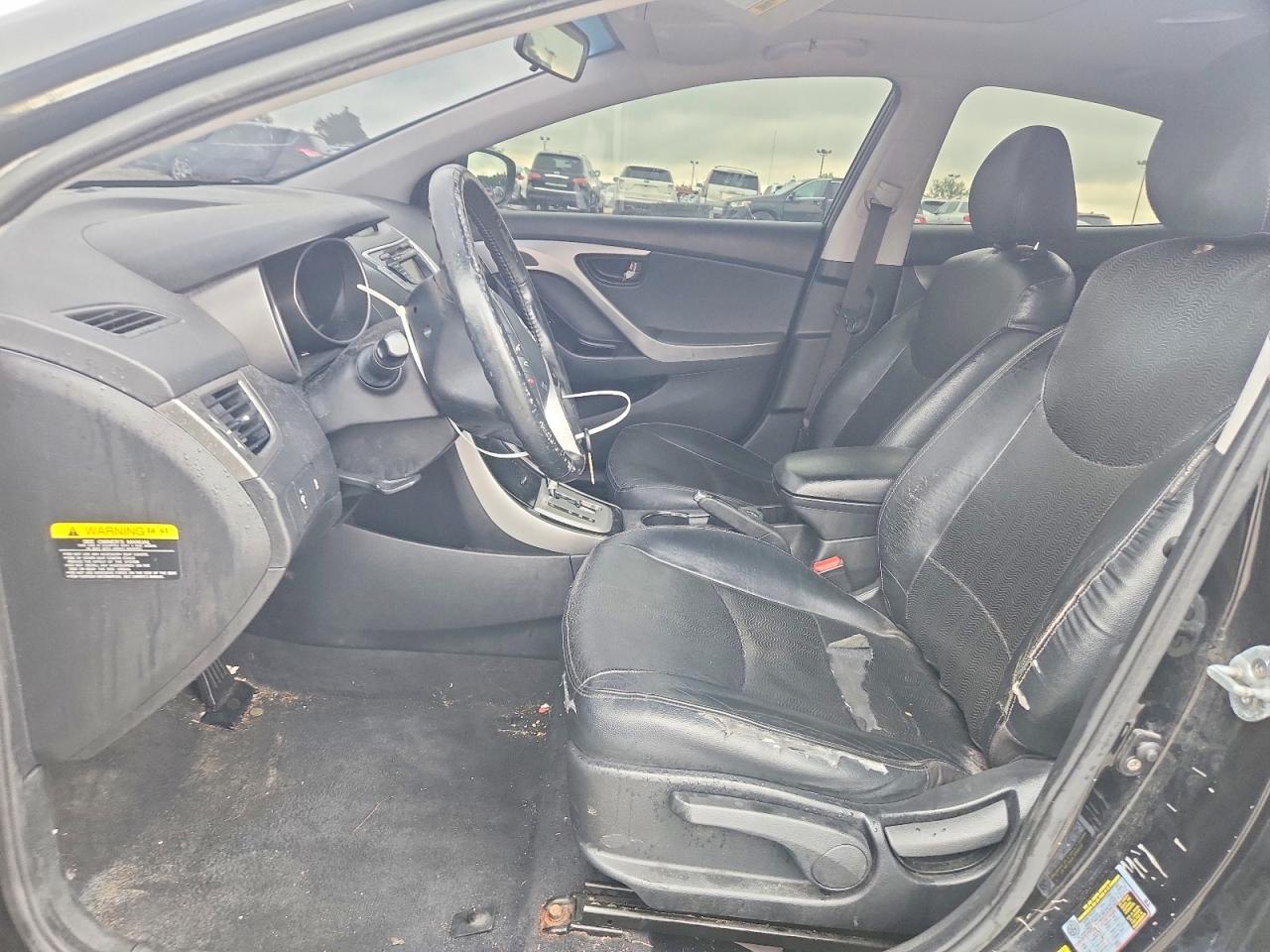 2011 Hyundai Elantra Limited Black vin: KMHDH4AE0BU128791