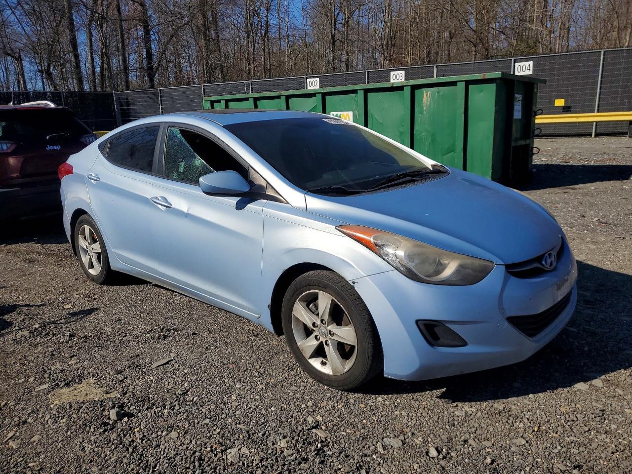 2011 Hyundai Elentra Blue vin: KMHDH4AE0BU128810