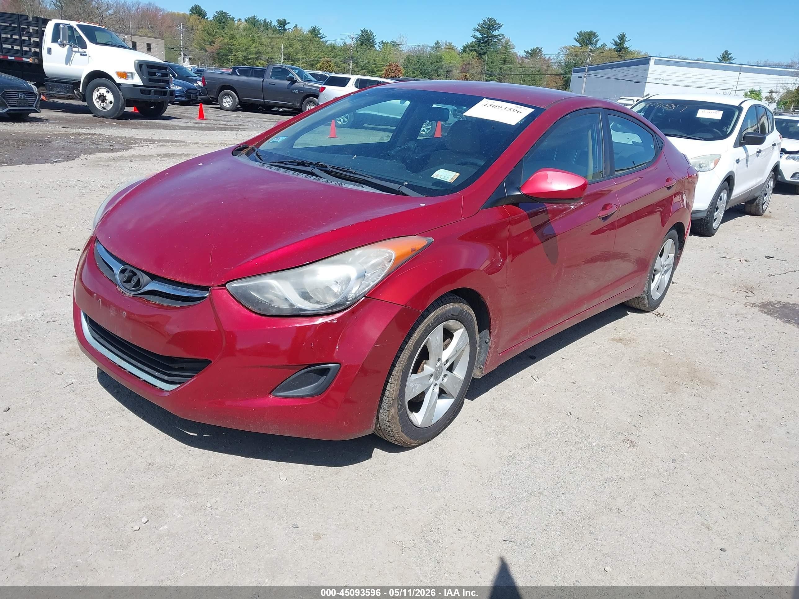 2011 Hyundai Elantra Gls (ulsan Plant) Красный vin: KMHDH4AE0BU133716