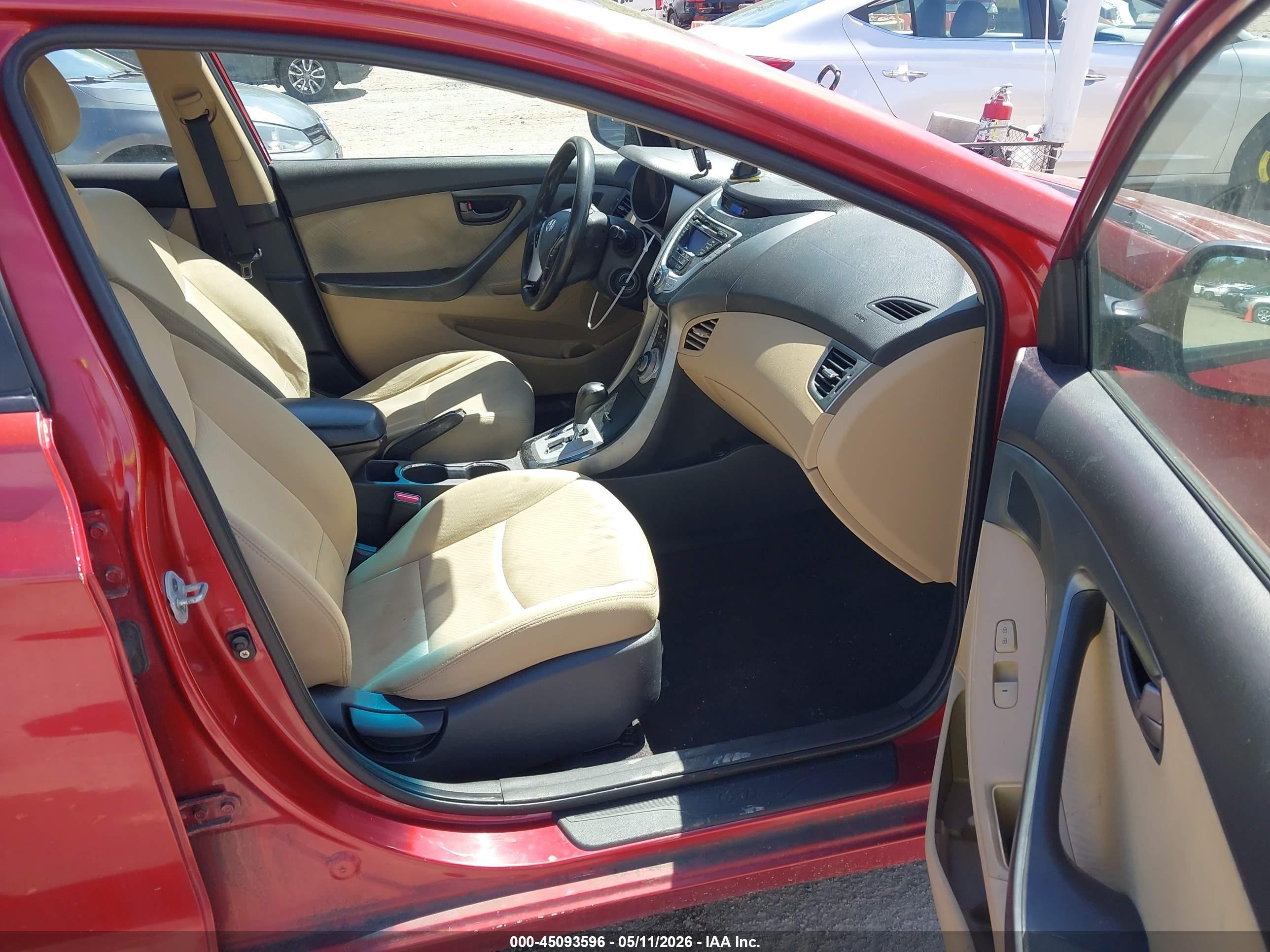 2011 Hyundai Elantra Gls (ulsan Plant) Красный vin: KMHDH4AE0BU133716