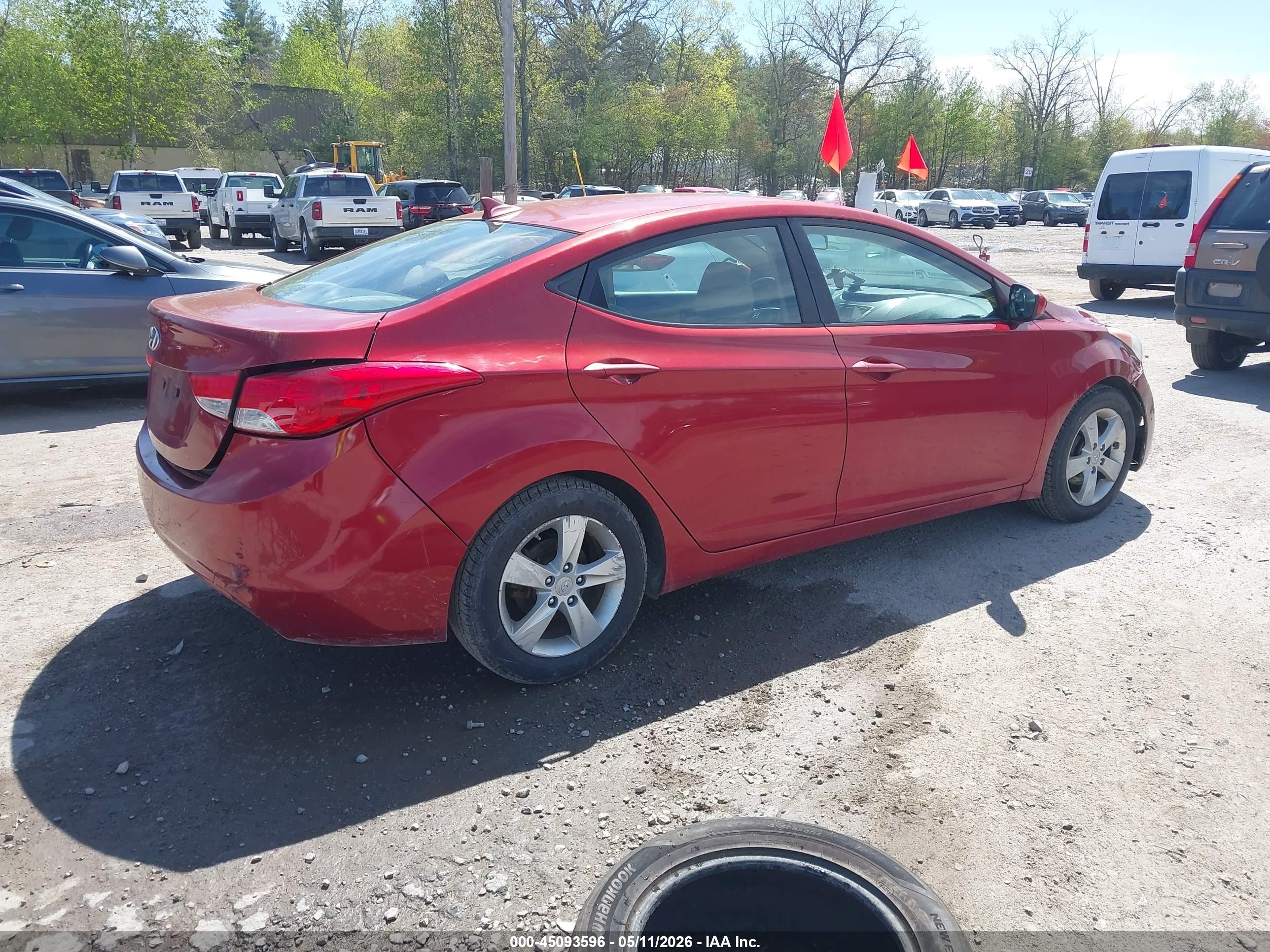 2011 Hyundai Elantra Gls (ulsan Plant) Красный vin: KMHDH4AE0BU133716