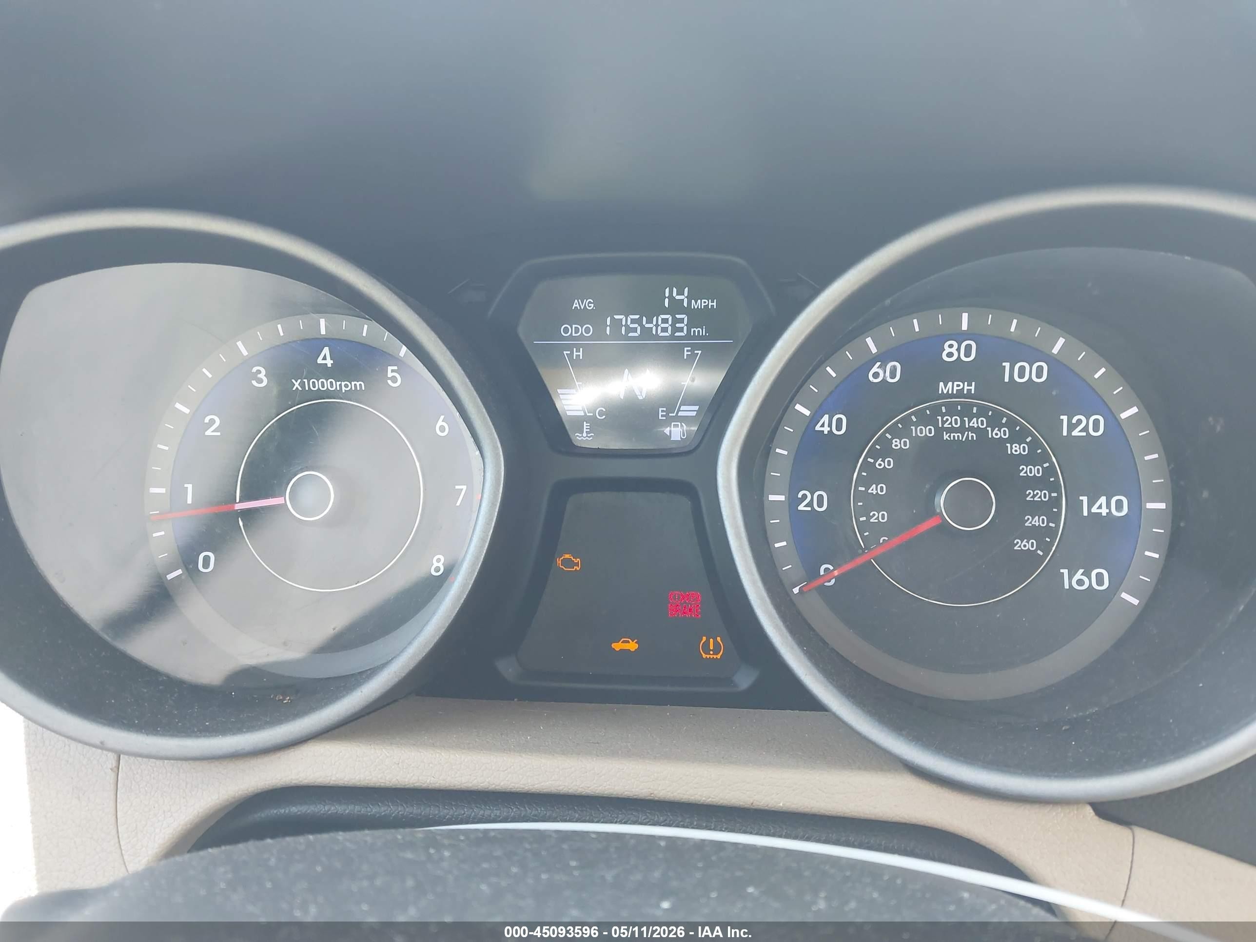 2011 Hyundai Elantra Gls (ulsan Plant) Красный vin: KMHDH4AE0BU133716