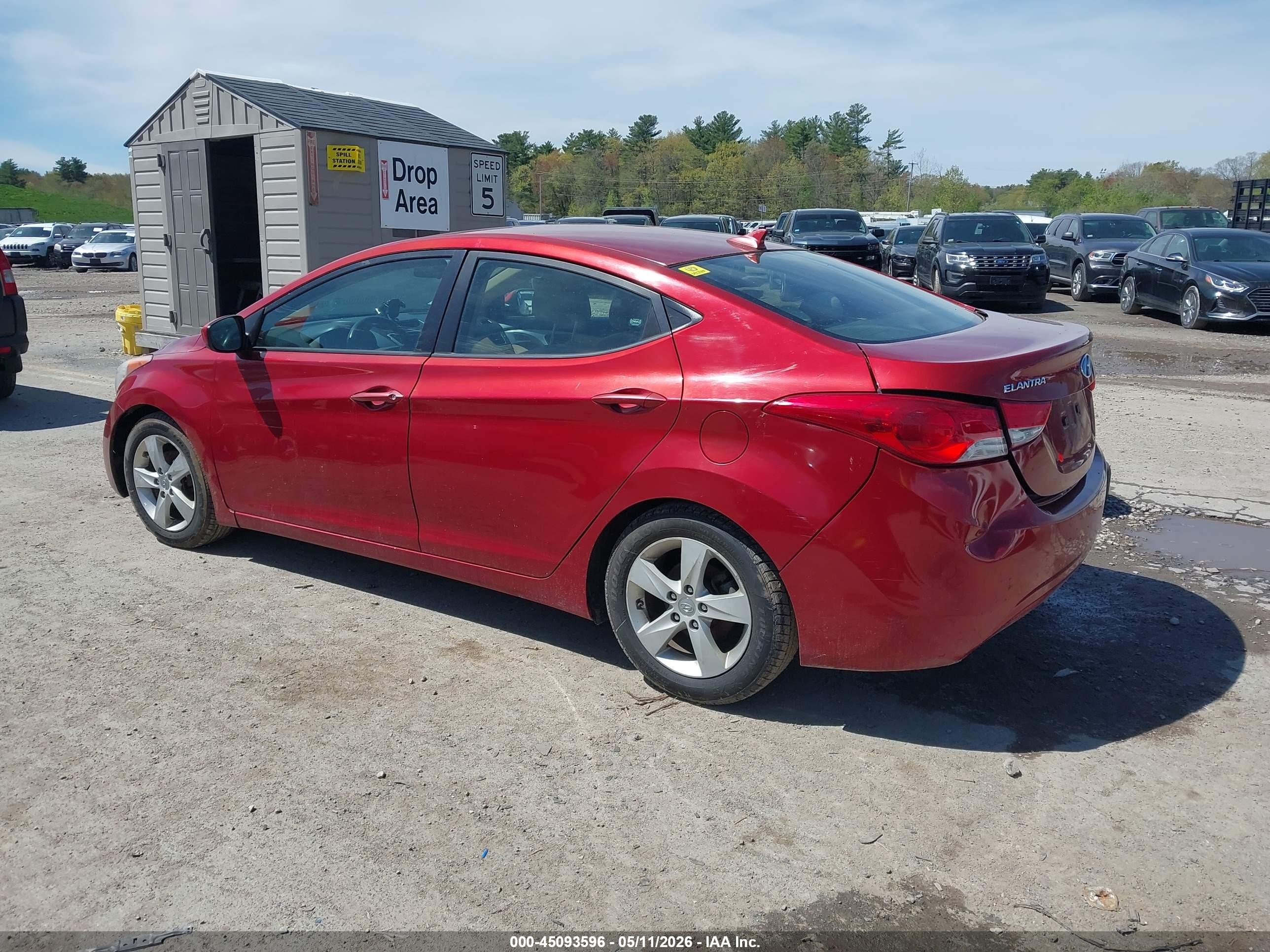 2011 Hyundai Elantra Gls (ulsan Plant) Красный vin: KMHDH4AE0BU133716