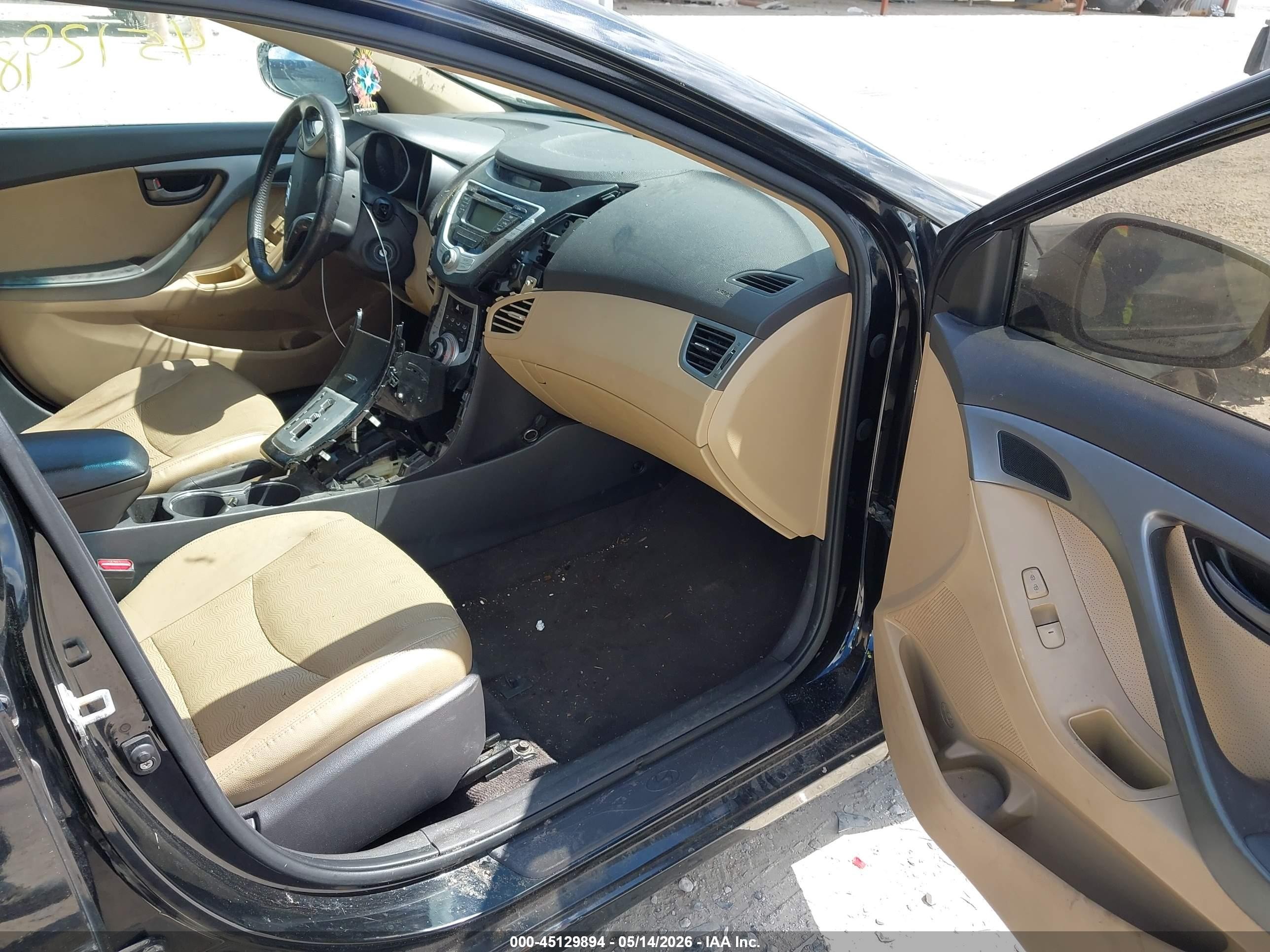 2011 Hyundai Elantra Limited (ulsan Plant) Black vin: KMHDH4AE0BU138804