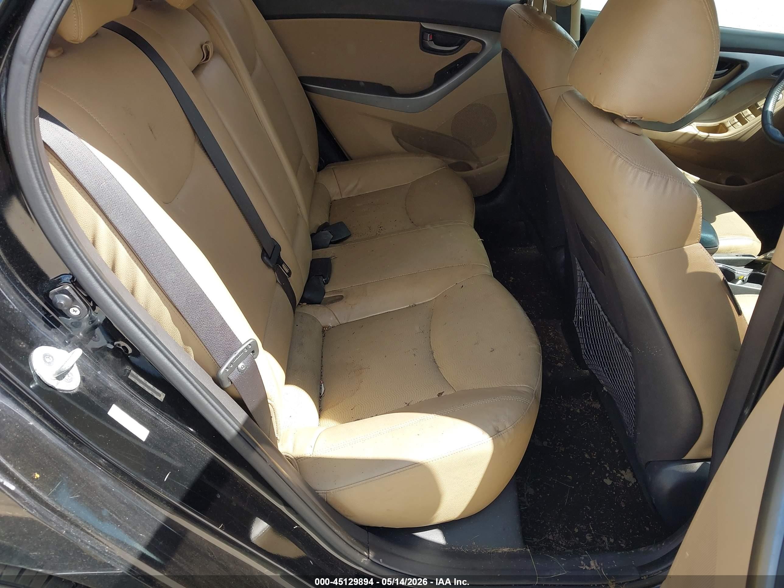2011 Hyundai Elantra Limited (ulsan Plant) Black vin: KMHDH4AE0BU138804