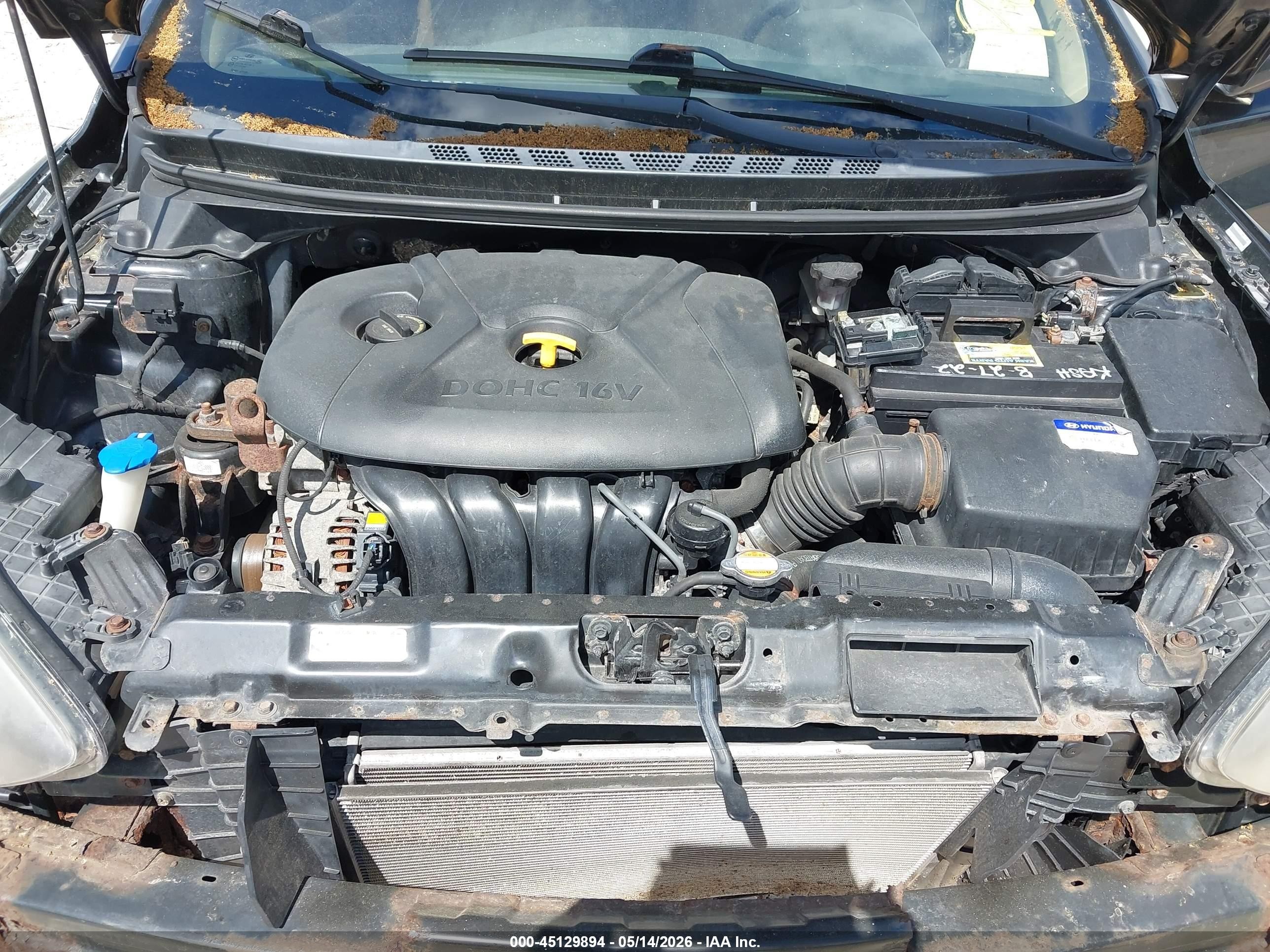 2011 Hyundai Elantra Limited (ulsan Plant) Black vin: KMHDH4AE0BU138804