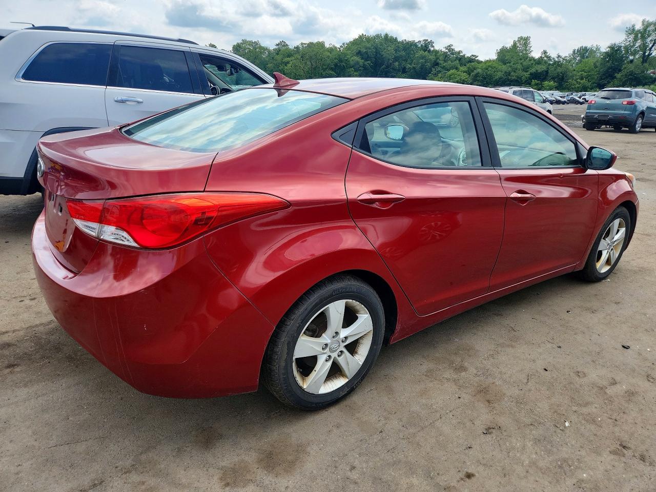 2011 Hyundai Elantra Gls Красный vin: KMHDH4AE0BU141766