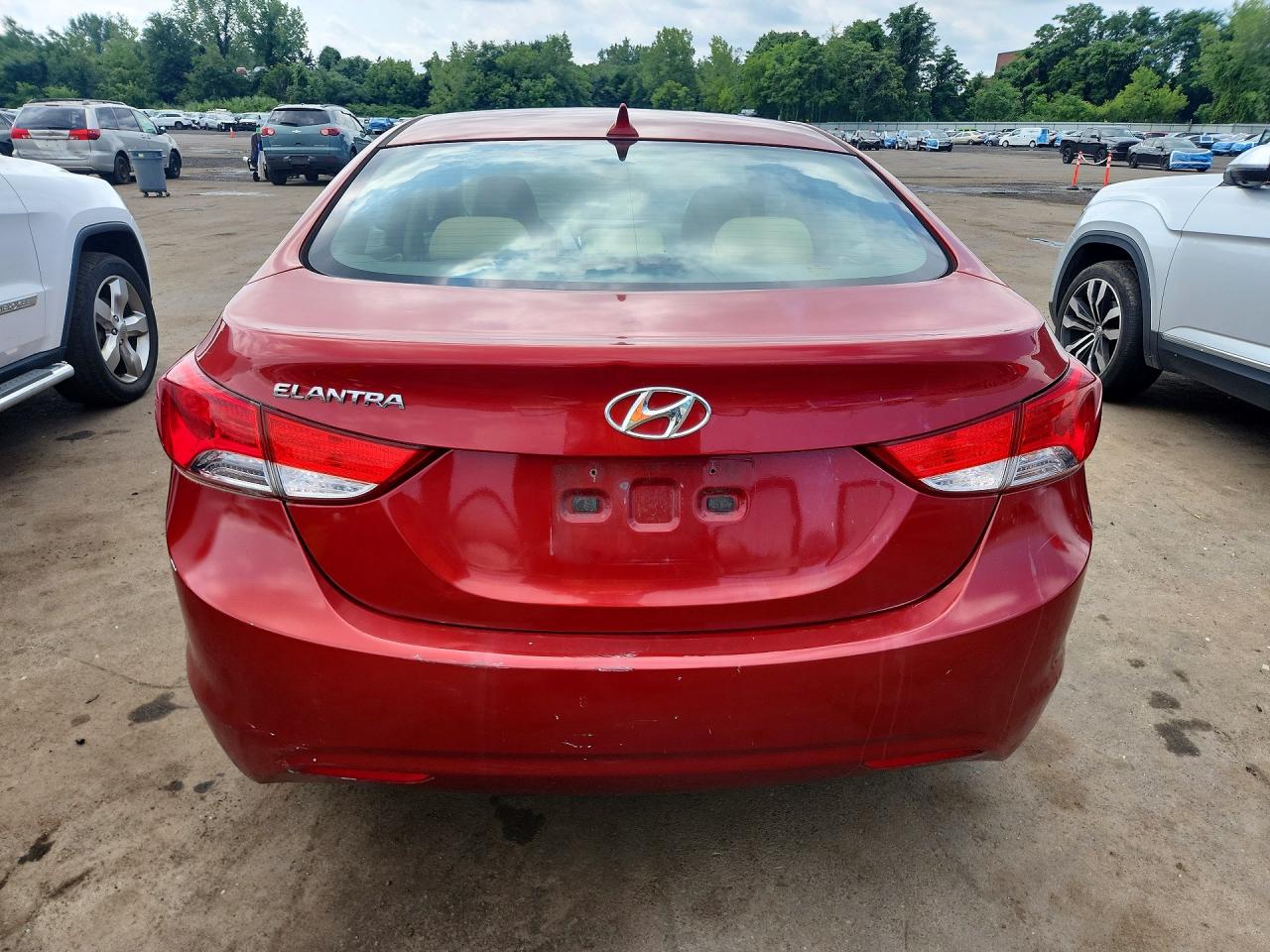 2011 Hyundai Elantra Gls Красный vin: KMHDH4AE0BU141766