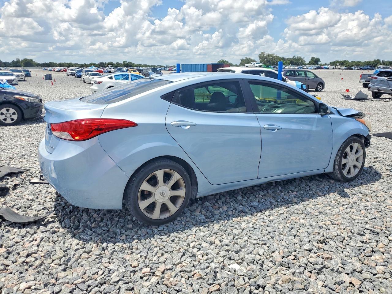 2011 Hyundai Elantra Limited Blue vin: KMHDH4AE0BU143520