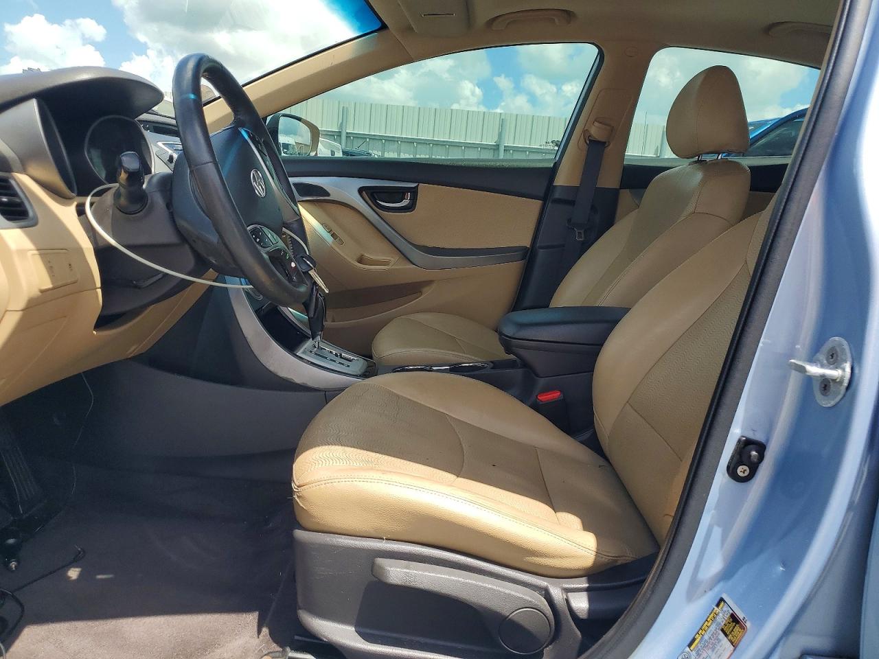 2011 Hyundai Elantra Limited Blue vin: KMHDH4AE0BU143520