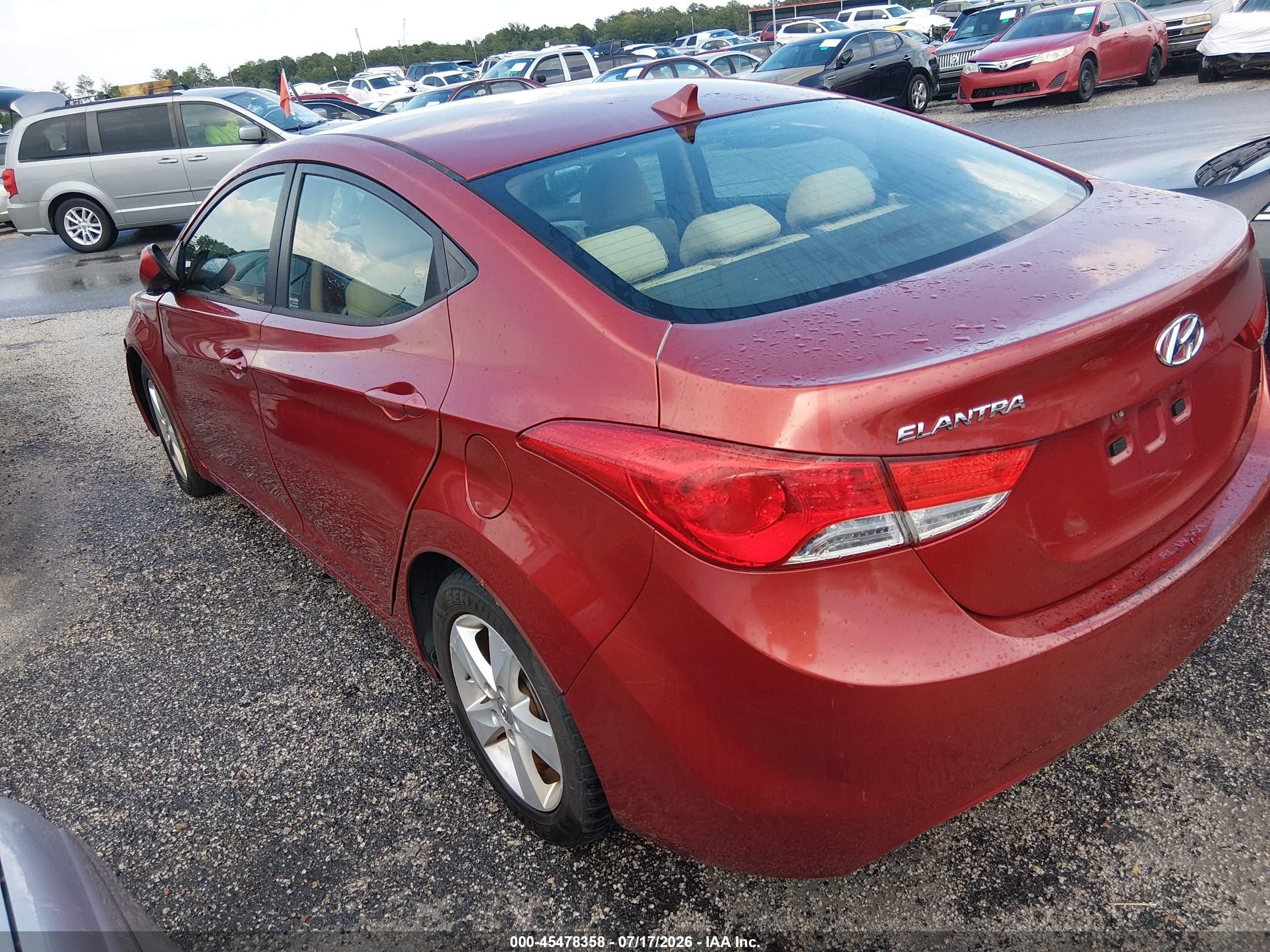 2011 Hyundai Elantra Gls (ulsan Plant) Красный vin: KMHDH4AE0BU150676