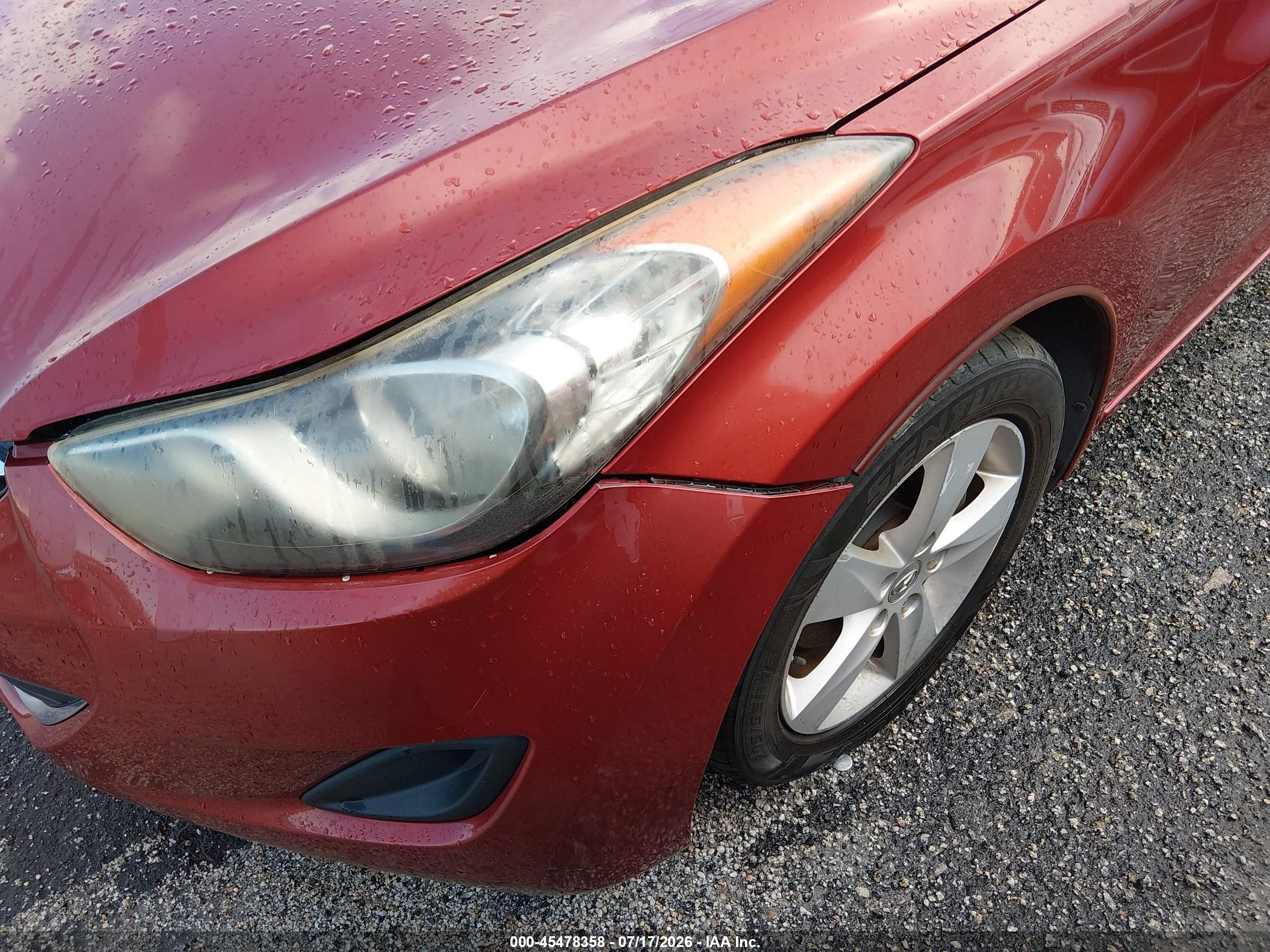 2011 Hyundai Elantra Gls (ulsan Plant) Красный vin: KMHDH4AE0BU150676
