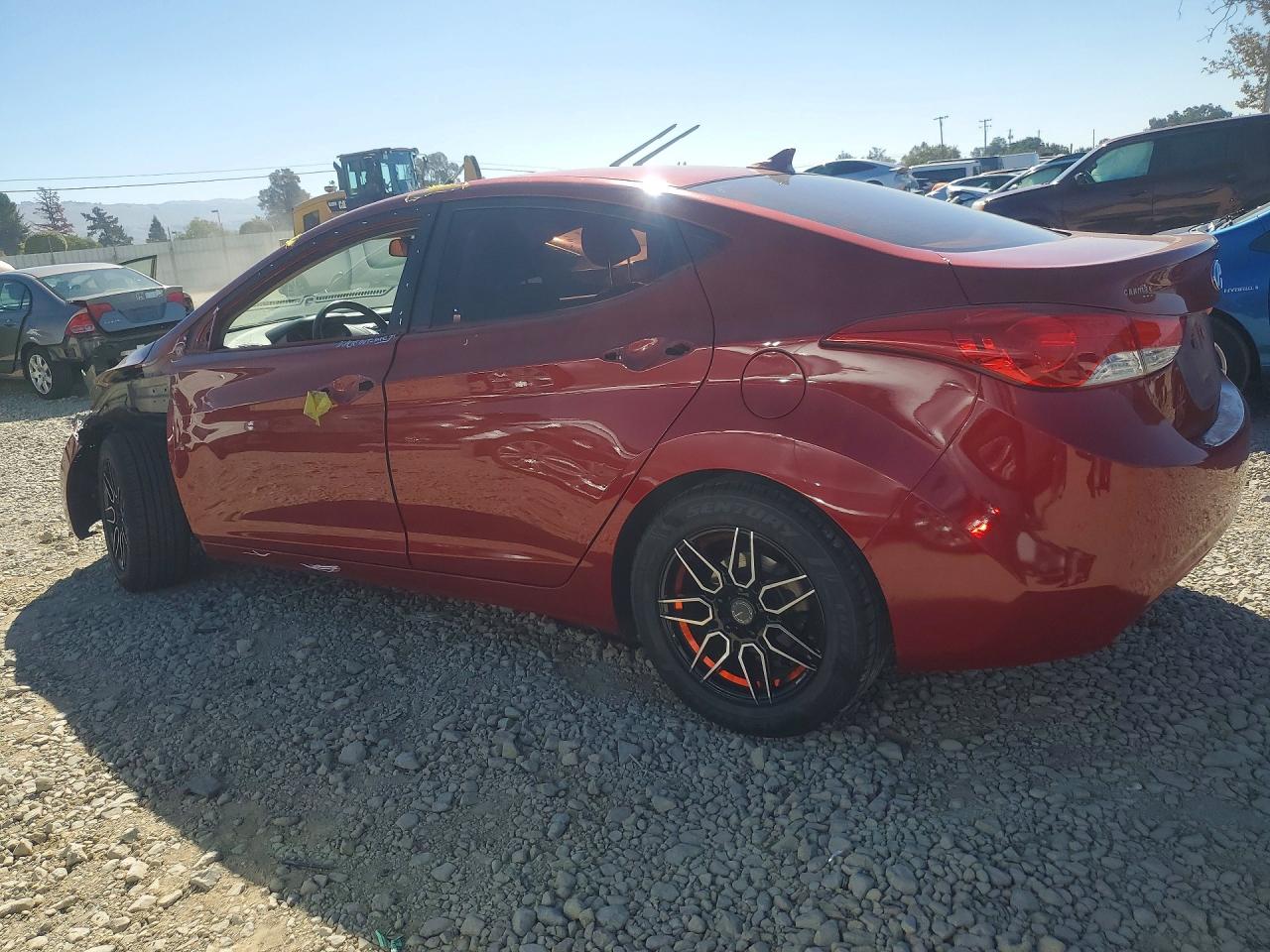 2011 Hyundai Elantra Limited Red vin: KMHDH4AE0BU157708