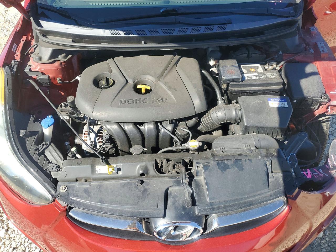 2011 Hyundai Elantra Limited Red vin: KMHDH4AE0BU157708