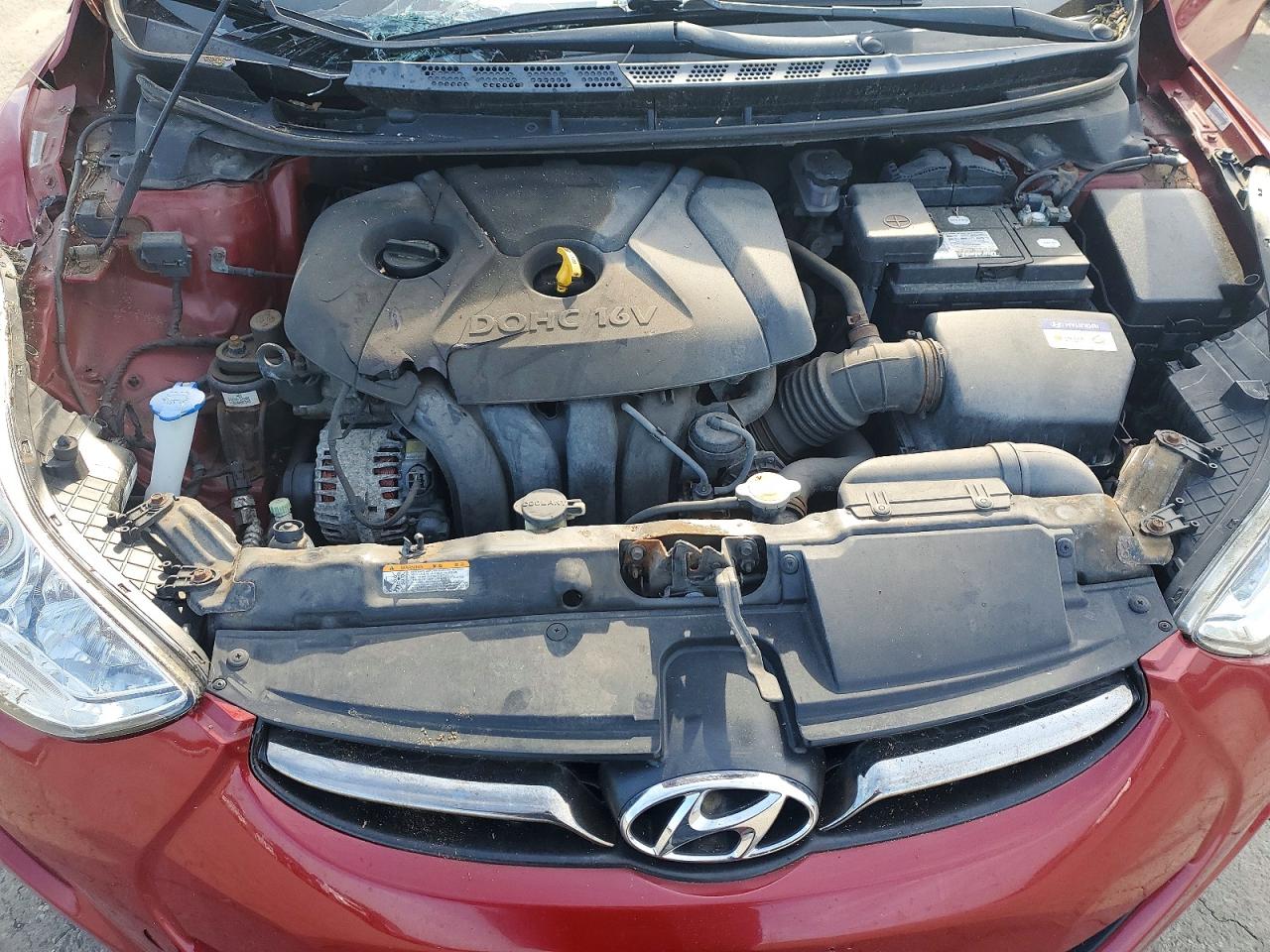 2011 Hyundai Elantra Limited Red vin: KMHDH4AE0BU159149