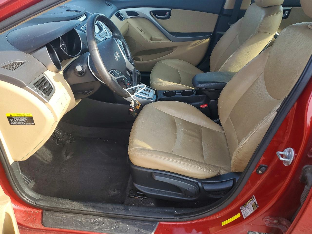 2011 Hyundai Elantra Limited Red vin: KMHDH4AE0BU159149