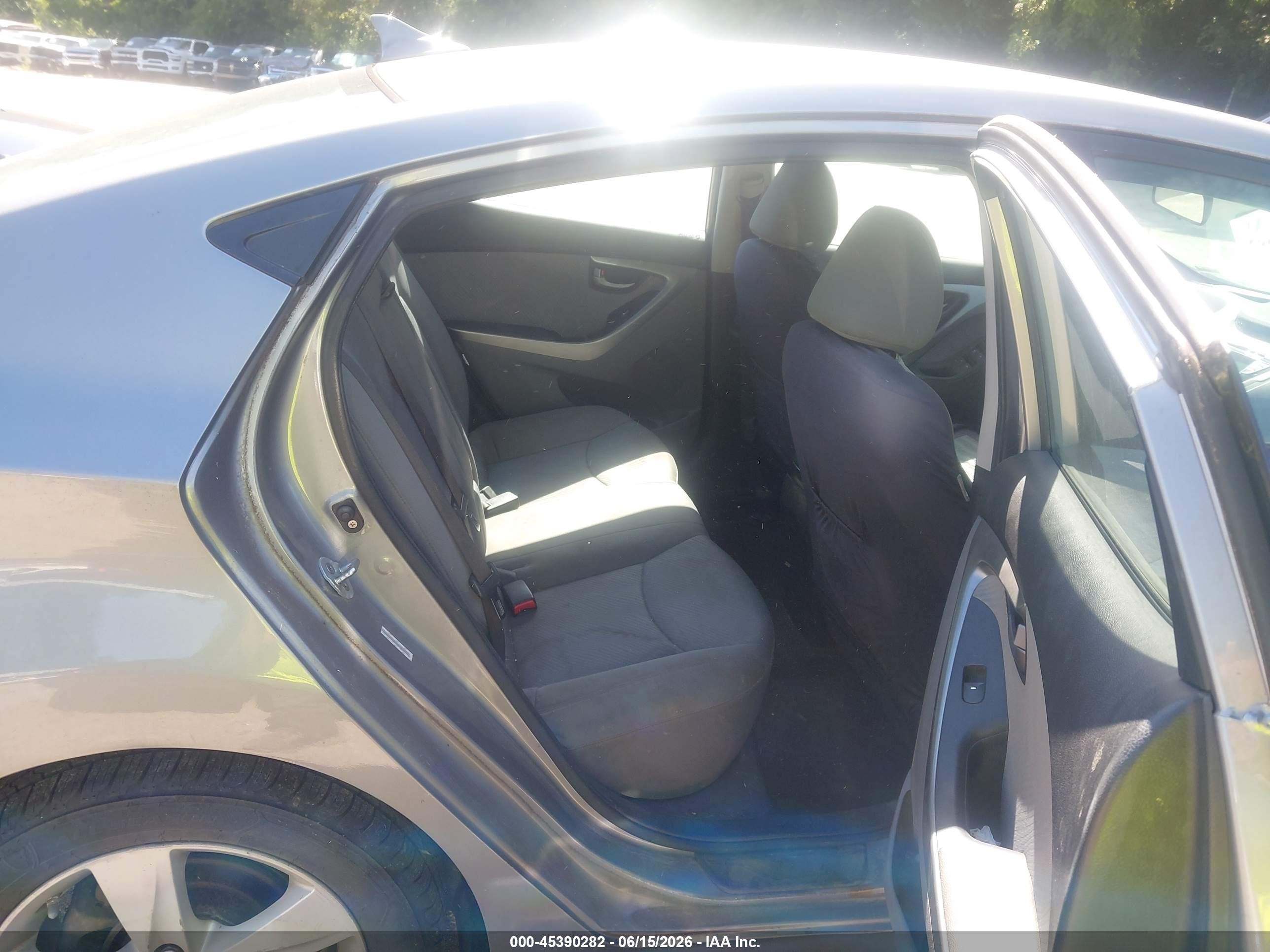 2012 Hyundai Elantra Gls (ulsan Plant) Gray vin: KMHDH4AE0CU183517