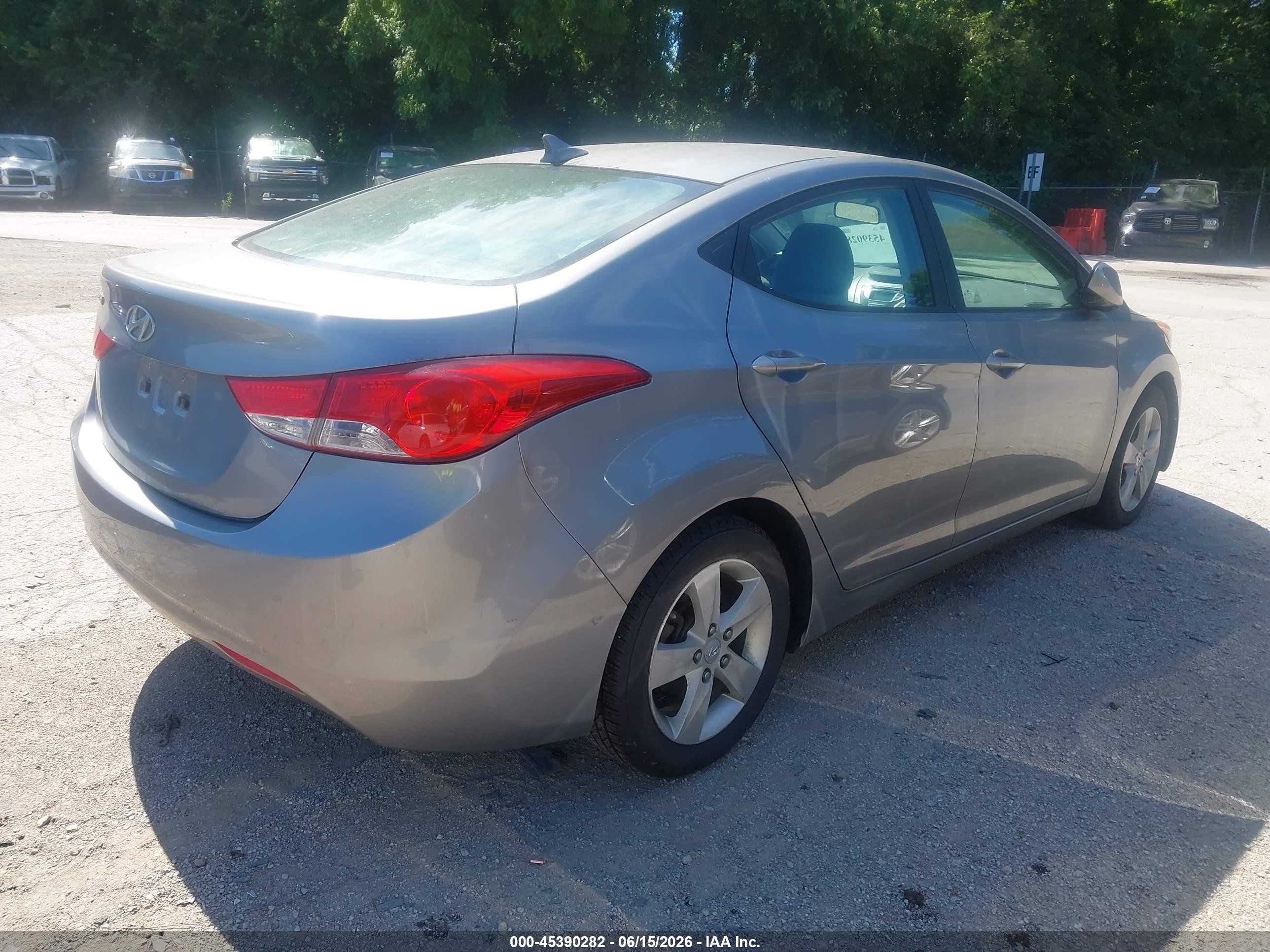 2012 Hyundai Elantra Gls (ulsan Plant) Gray vin: KMHDH4AE0CU183517