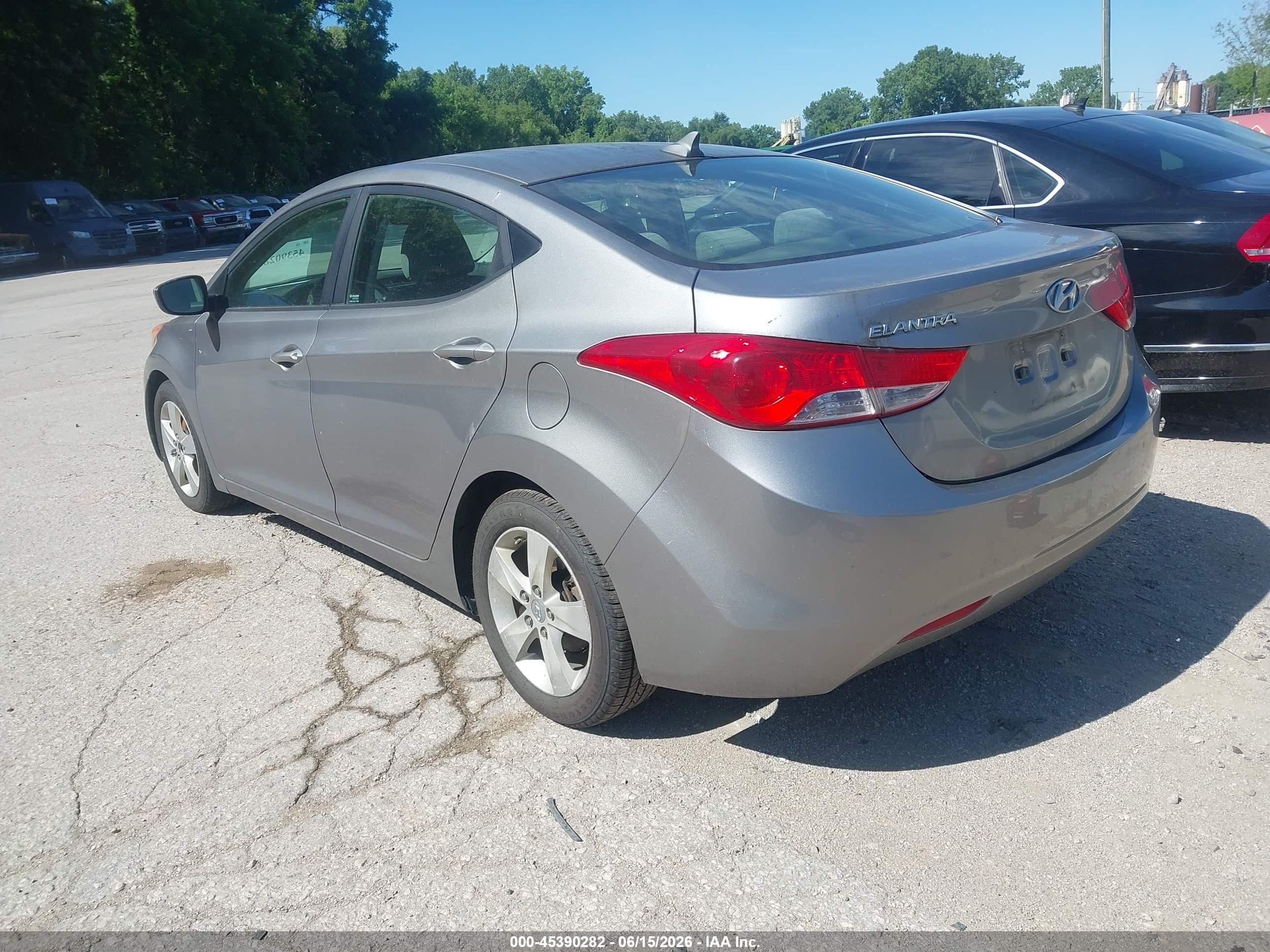 2012 Hyundai Elantra Gls (ulsan Plant) Gray vin: KMHDH4AE0CU183517