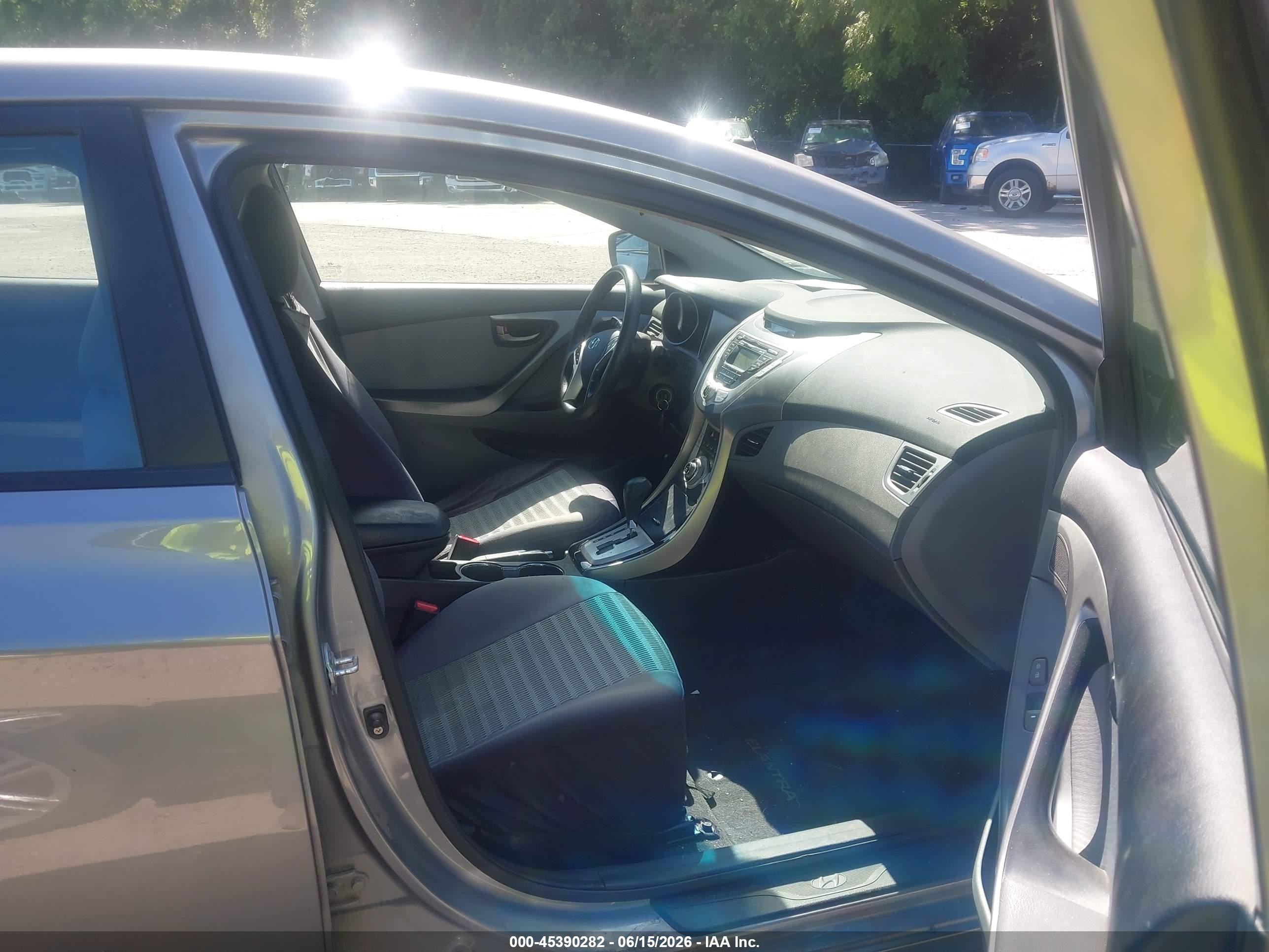 2012 Hyundai Elantra Gls (ulsan Plant) Gray vin: KMHDH4AE0CU183517