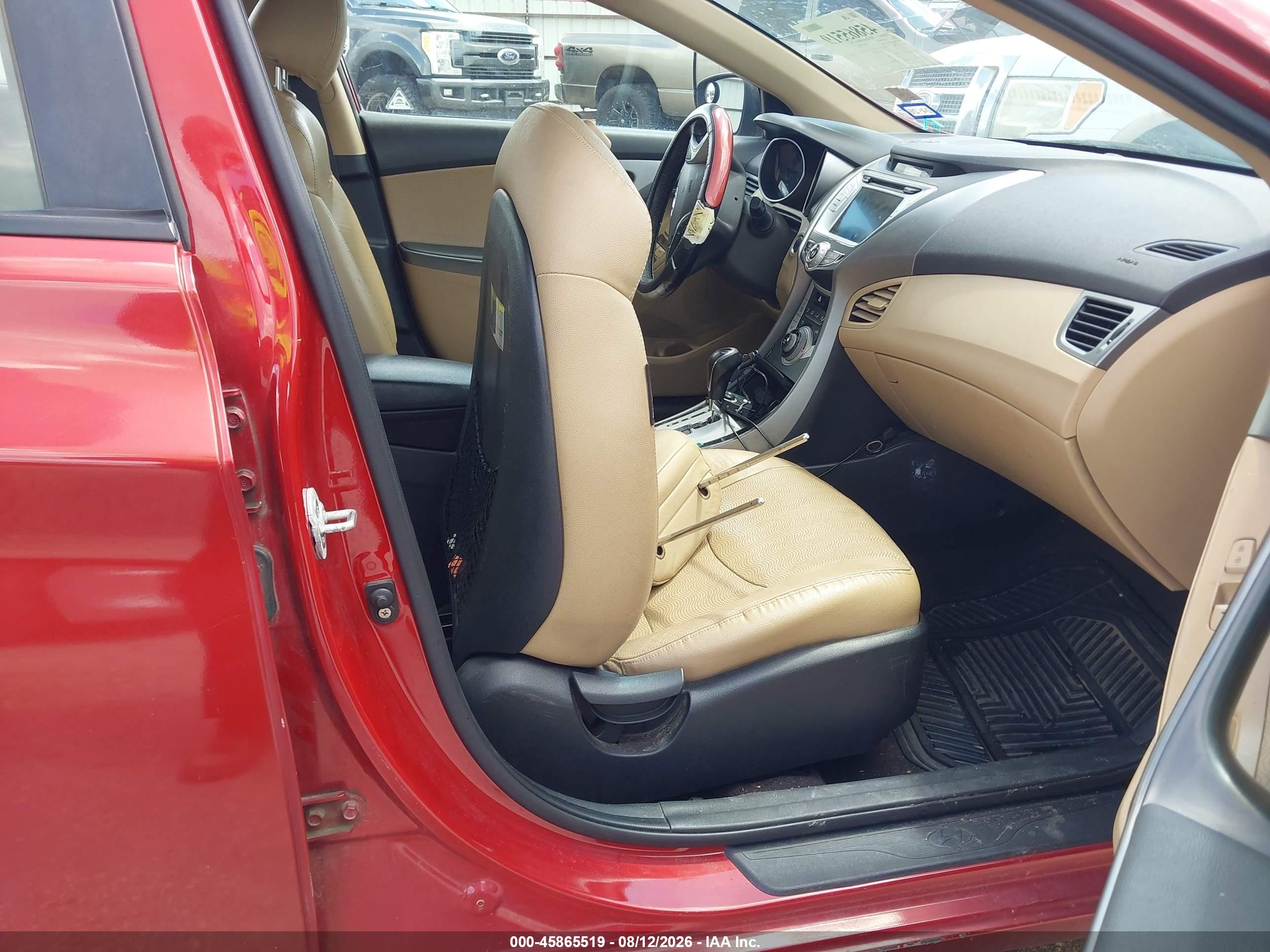 2012 Hyundai Elantra Limited (ulsan Plant) Red vin: KMHDH4AE0CU186871