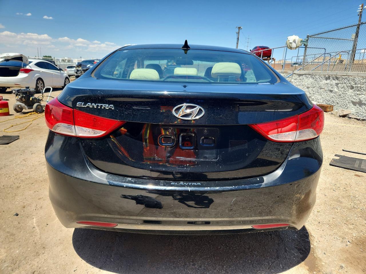 2012 Hyundai Elantra Gls Black vin: KMHDH4AE0CU191245