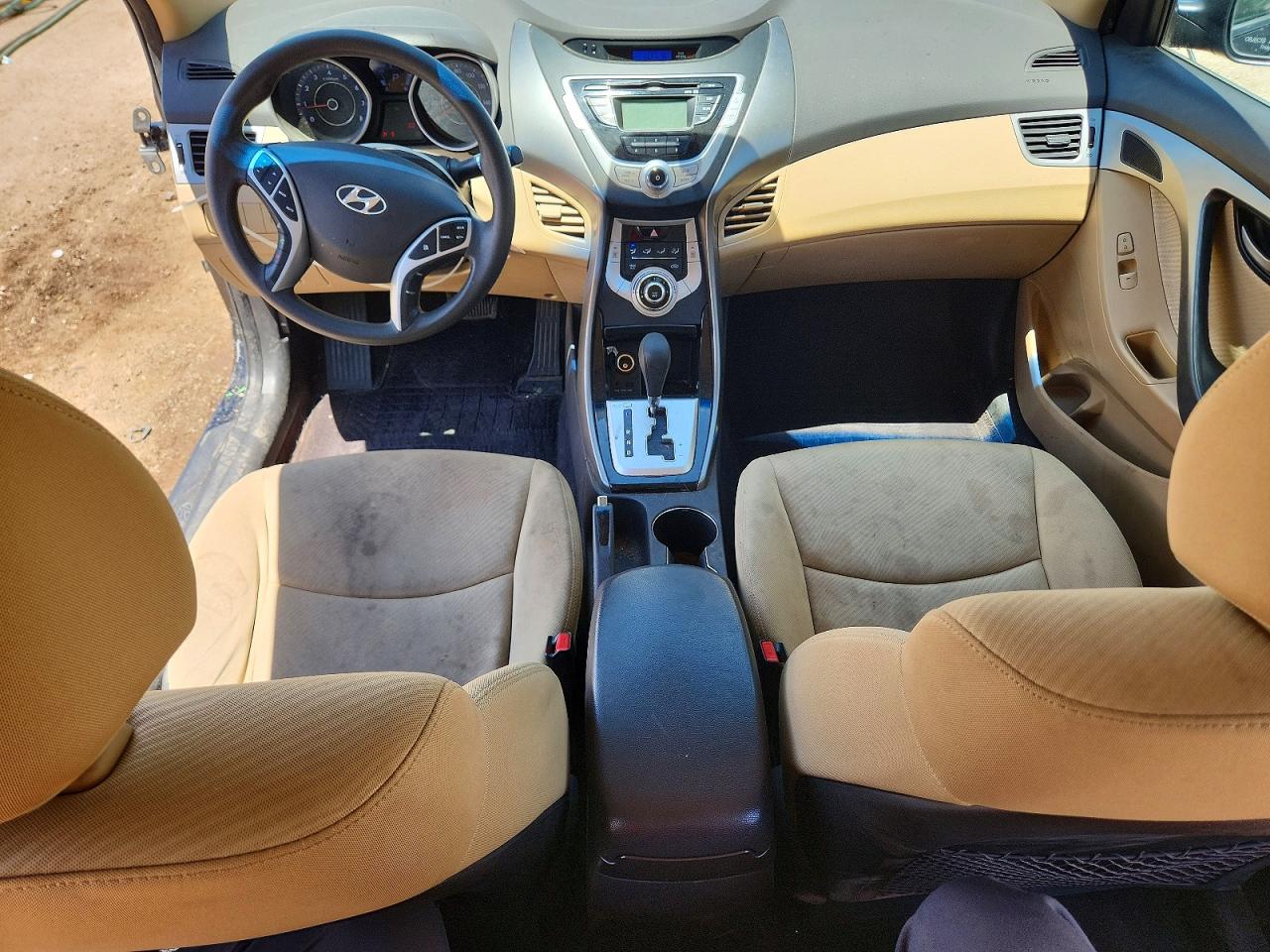 2012 Hyundai Elantra Gls Black vin: KMHDH4AE0CU191245