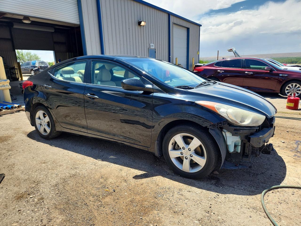 2012 Hyundai Elantra Gls Black vin: KMHDH4AE0CU191245