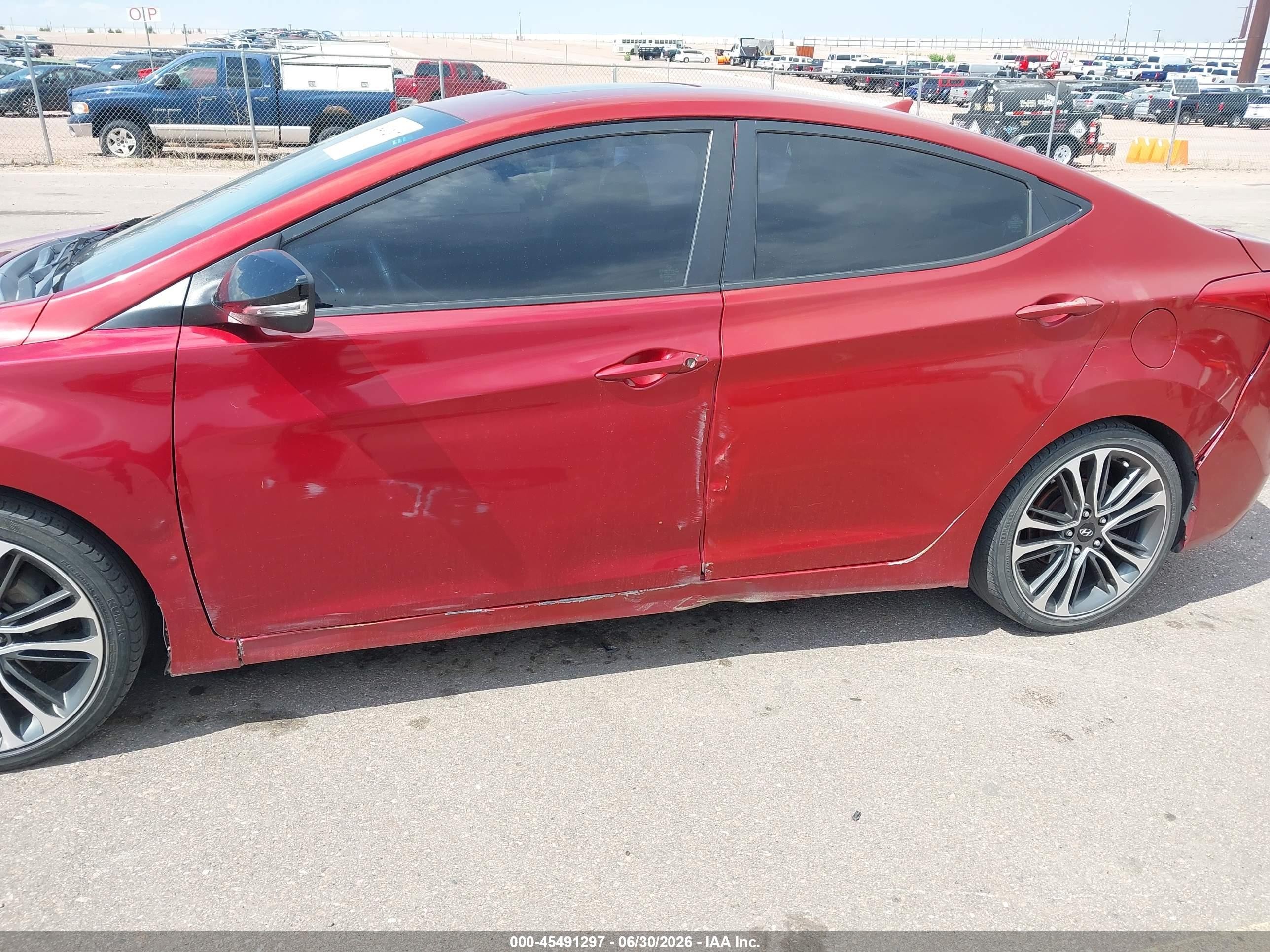 2012 Hyundai Elantra Limited (ulsan Plant) Red vin: KMHDH4AE0CU192797