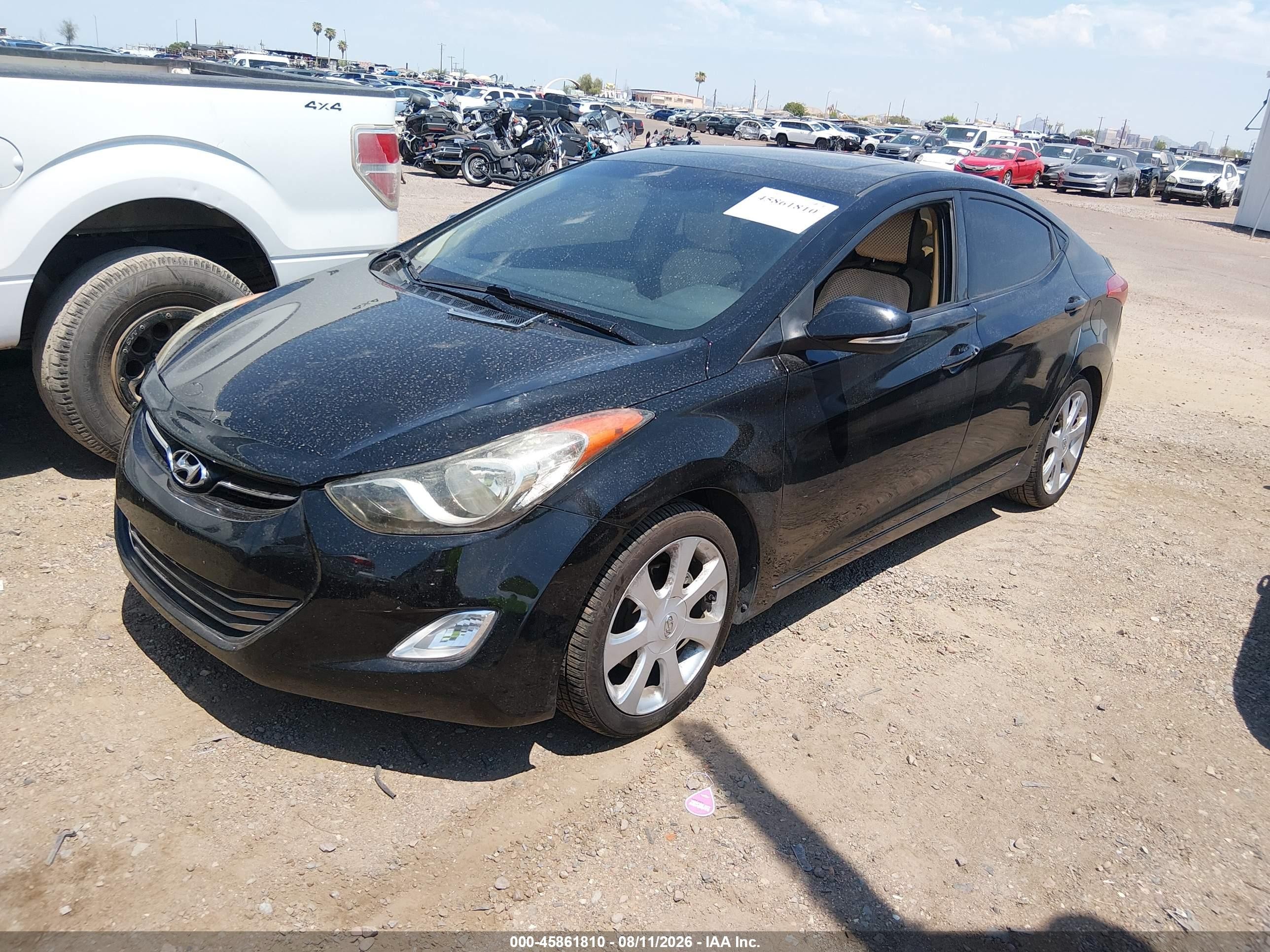 2012 Hyundai Elantra Limited (ulsan Plant) Black vin: KMHDH4AE0CU212112