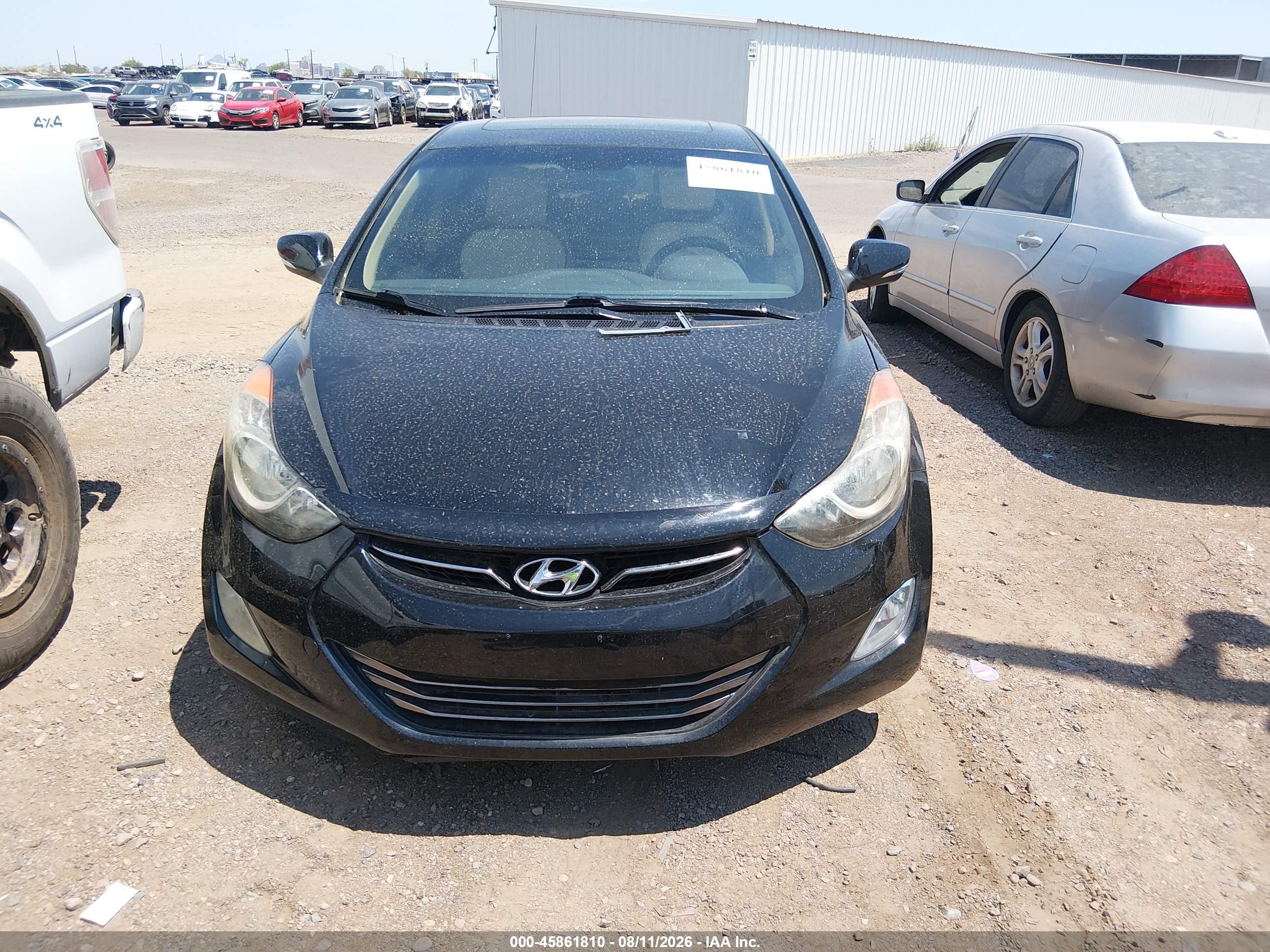 2012 Hyundai Elantra Limited (ulsan Plant) Black vin: KMHDH4AE0CU212112