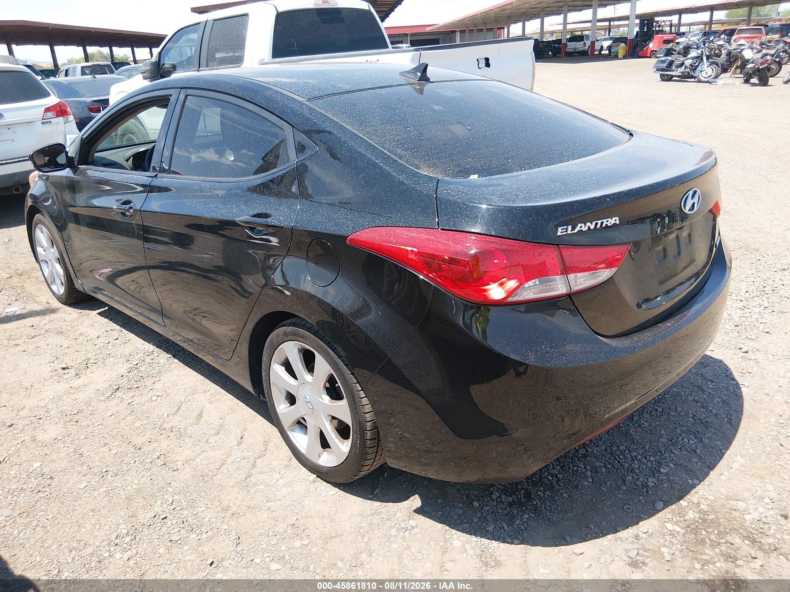2012 Hyundai Elantra Limited (ulsan Plant) Black vin: KMHDH4AE0CU212112