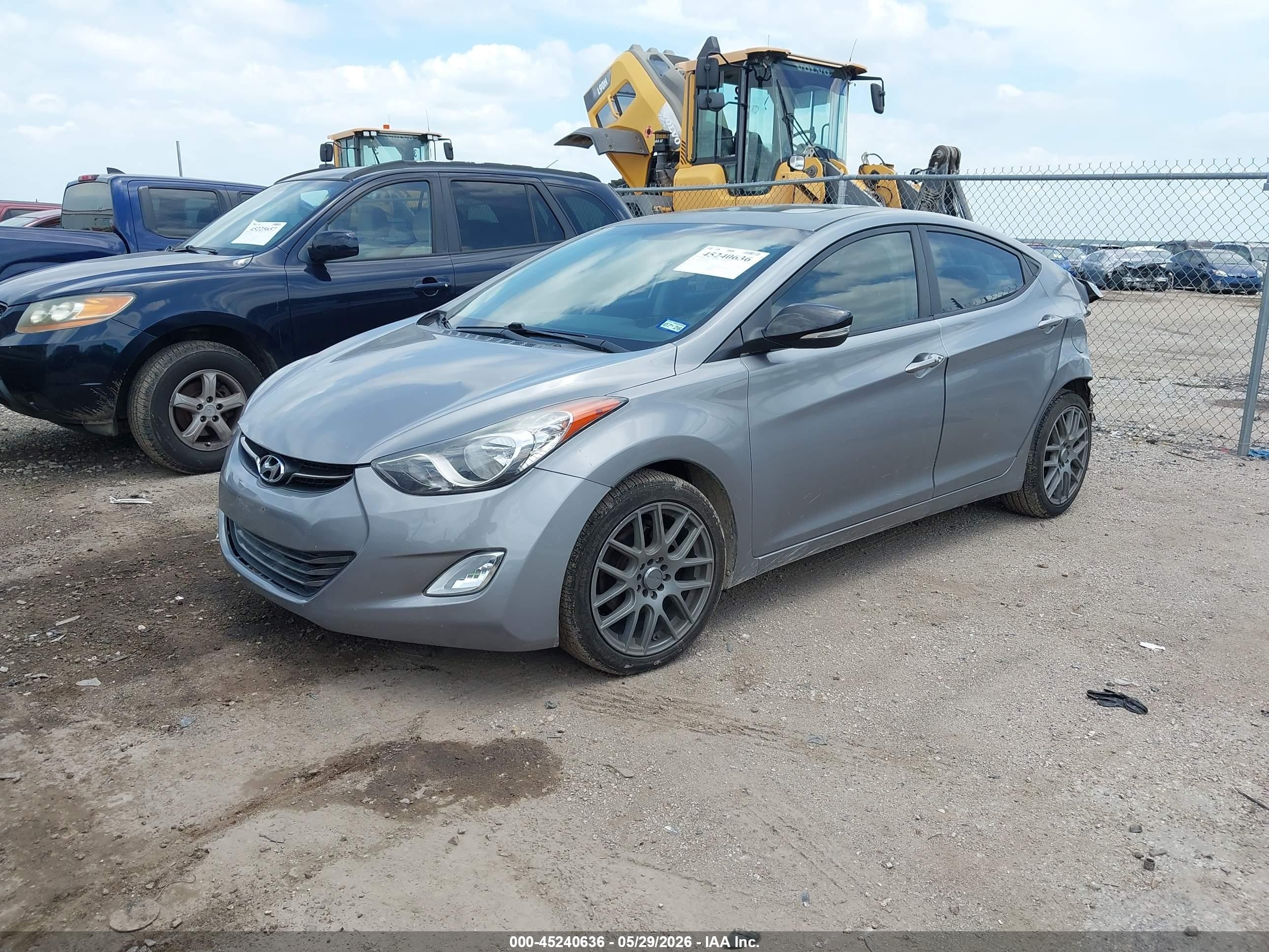 2012 Hyundai Elantra Limited (ulsan Plant) Gray vin: KMHDH4AE0CU272858
