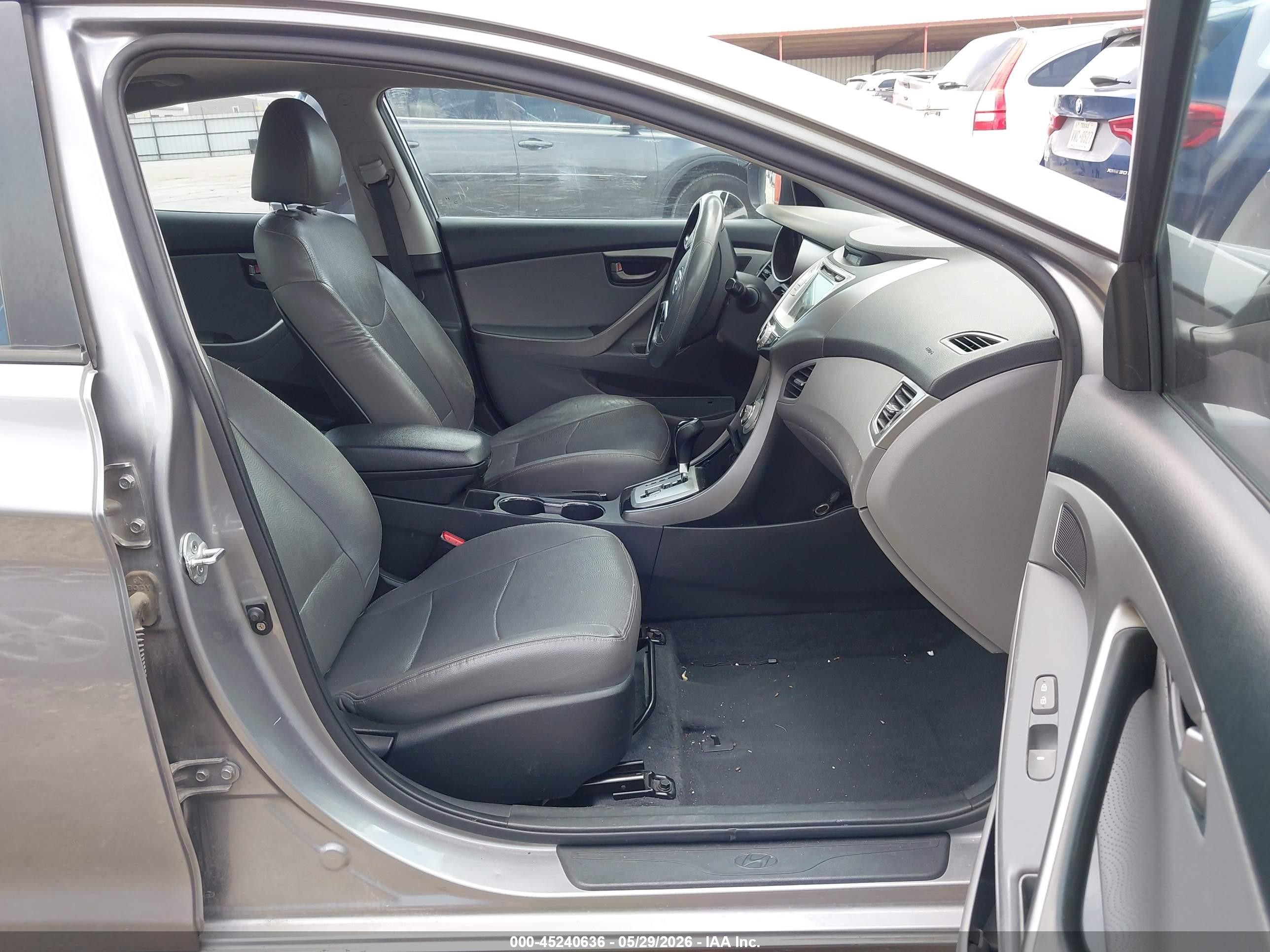 2012 Hyundai Elantra Limited (ulsan Plant) Gray vin: KMHDH4AE0CU272858