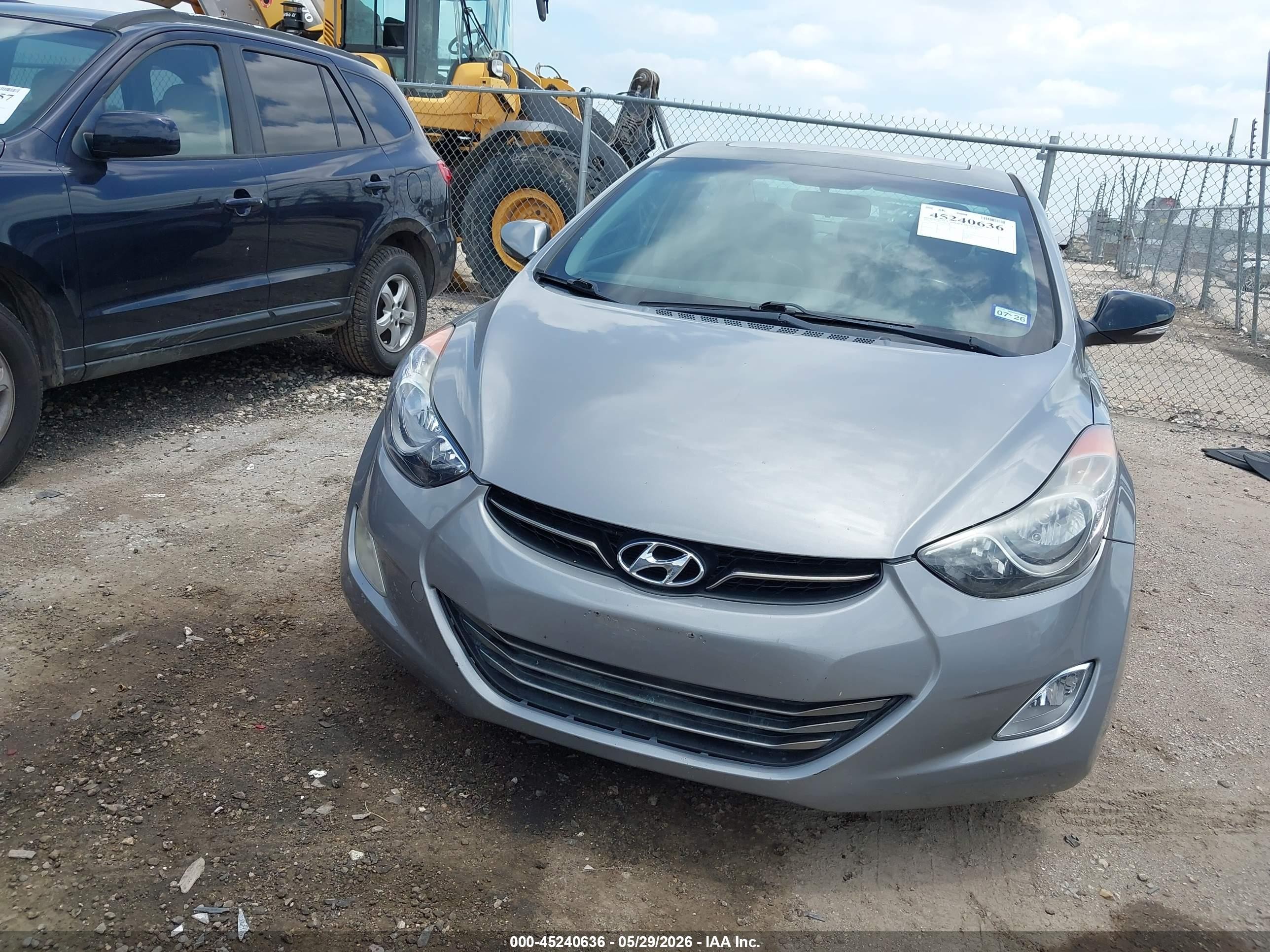 2012 Hyundai Elantra Limited (ulsan Plant) Gray vin: KMHDH4AE0CU272858