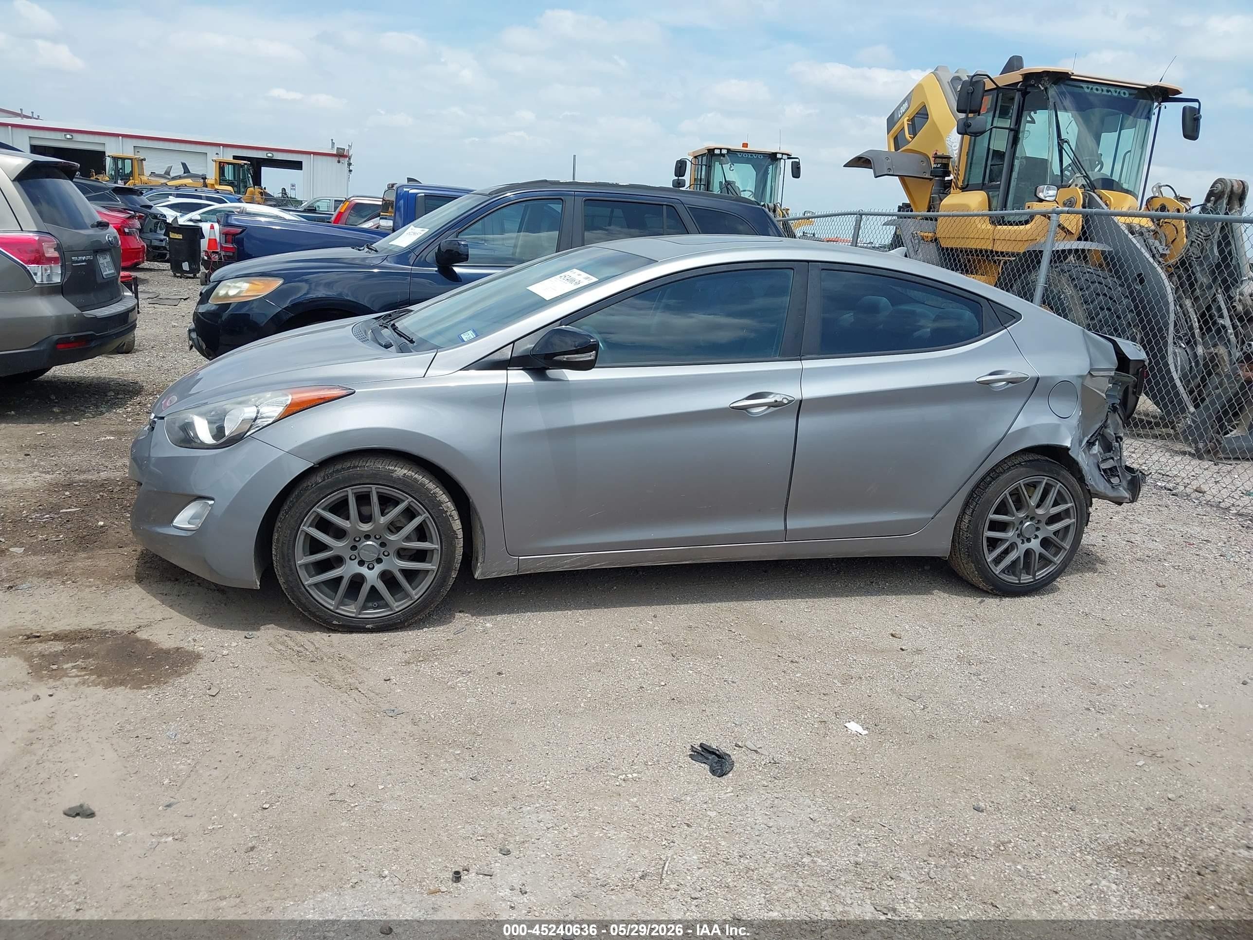 2012 Hyundai Elantra Limited (ulsan Plant) Gray vin: KMHDH4AE0CU272858