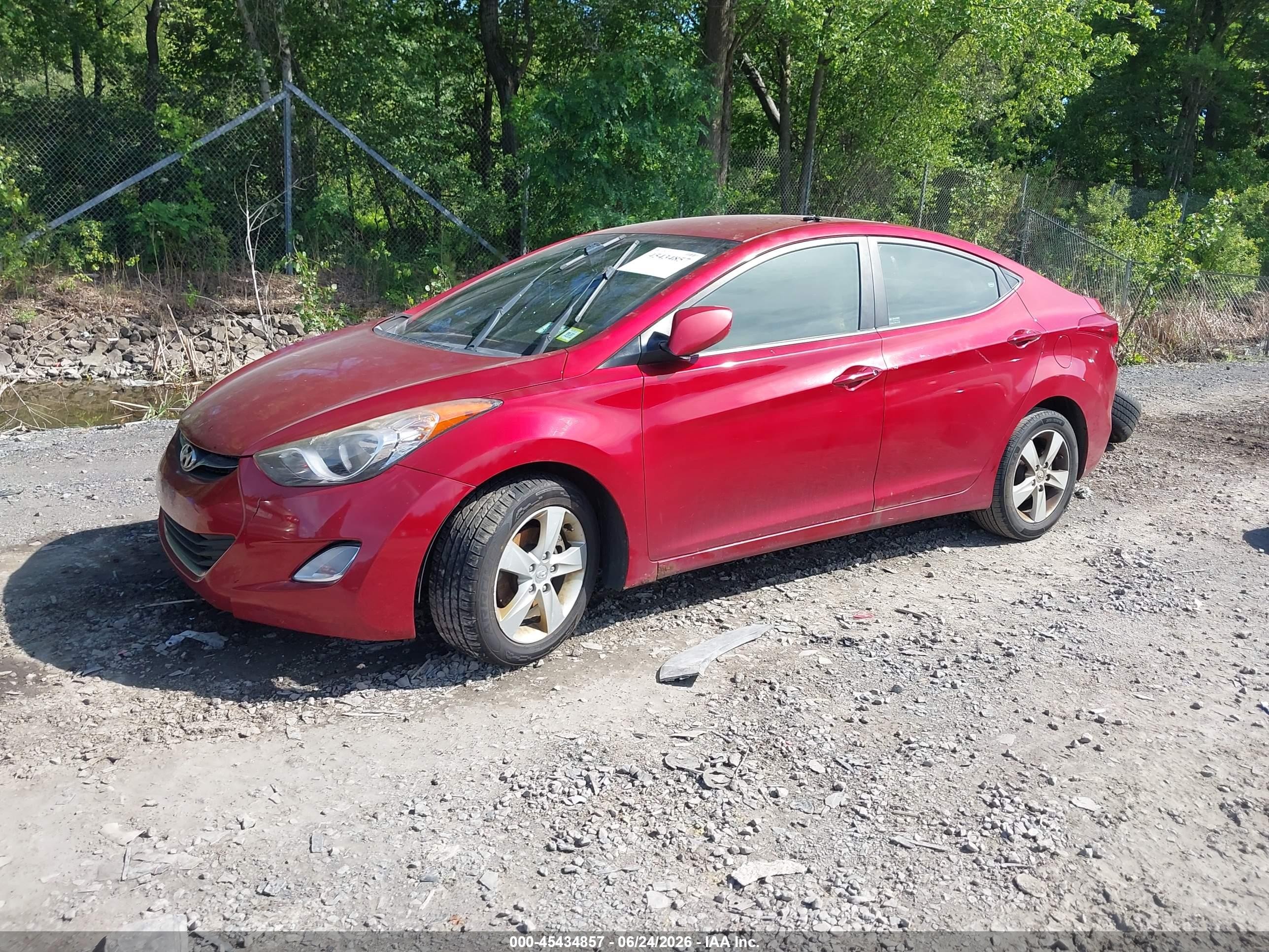 2012 Hyundai Elantra Gls (ulsan Plant) Red vin: KMHDH4AE0CU293242