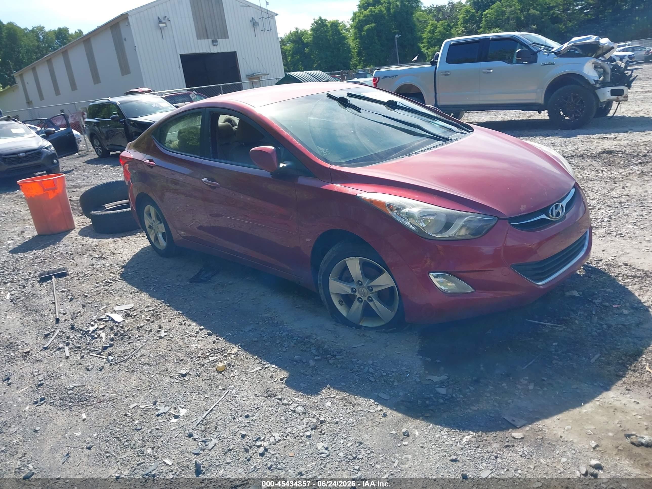 2012 Hyundai Elantra Gls (ulsan Plant) Red vin: KMHDH4AE0CU293242