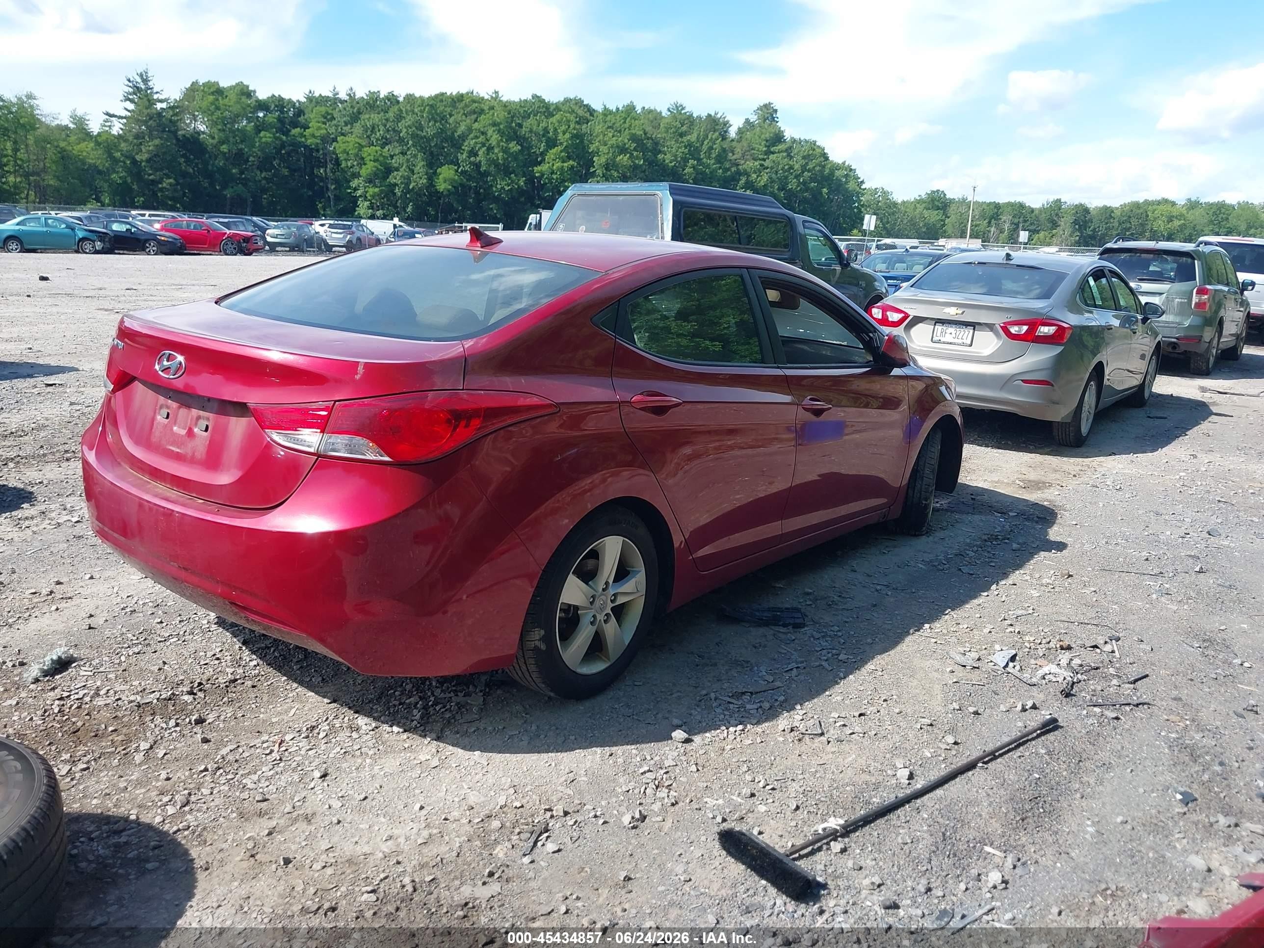 2012 Hyundai Elantra Gls (ulsan Plant) Red vin: KMHDH4AE0CU293242