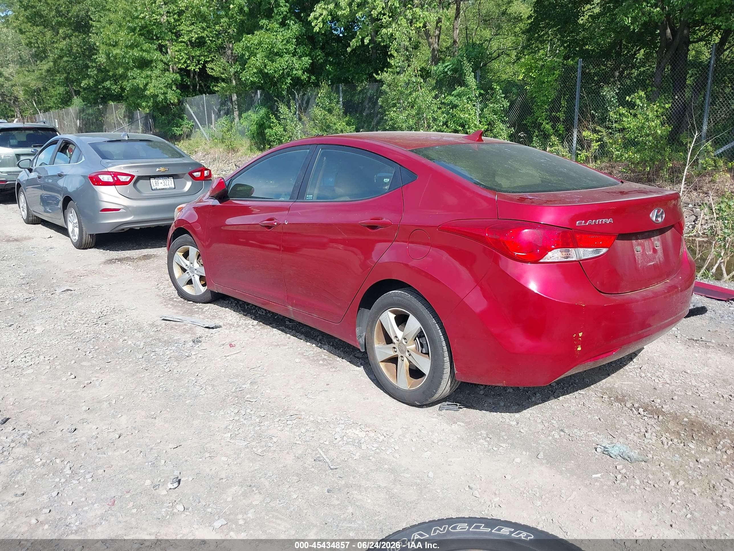 2012 Hyundai Elantra Gls (ulsan Plant) Red vin: KMHDH4AE0CU293242